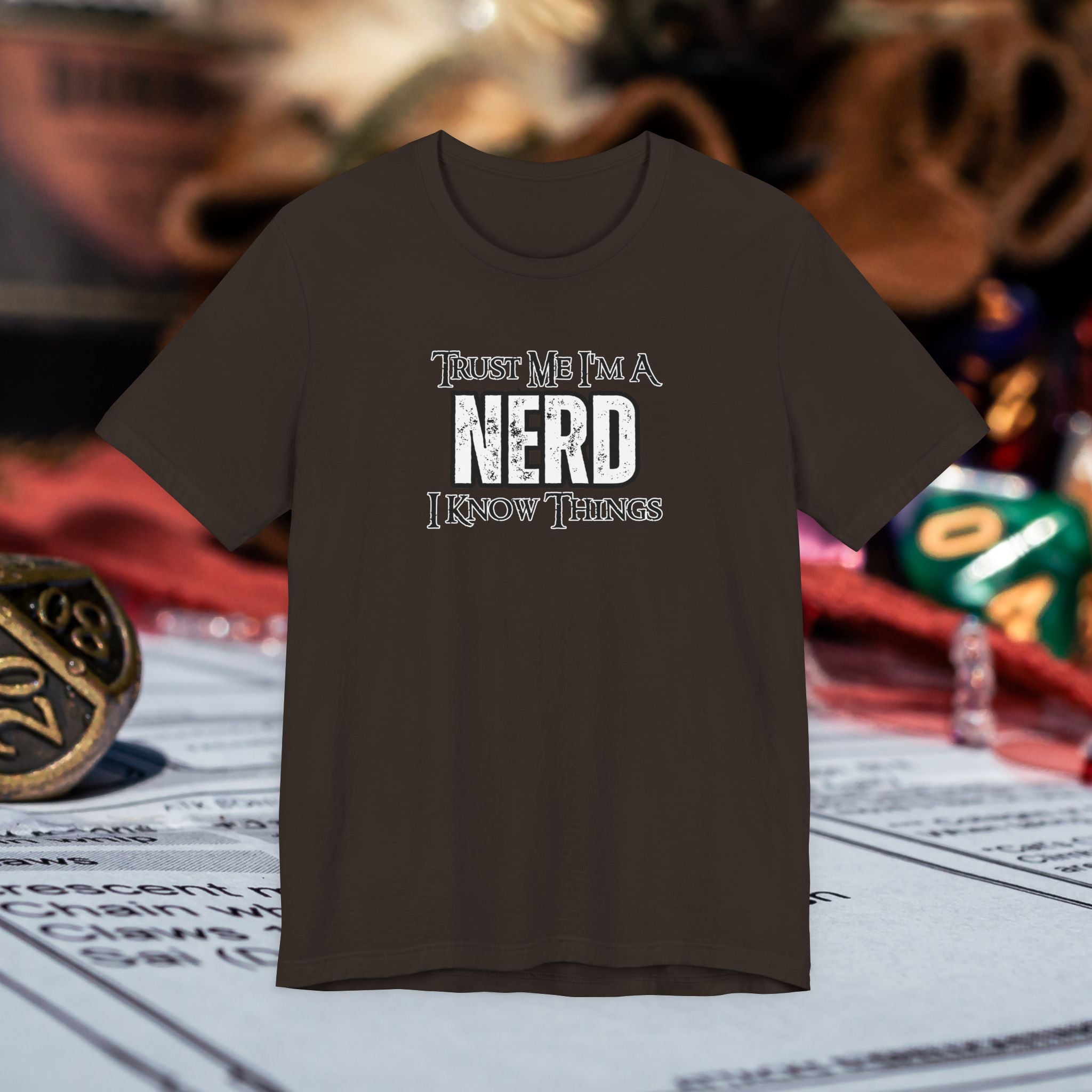 Nerd T-Shirt — “Trust Me I’m a Nerd, I Know Things” Graphic Tee
