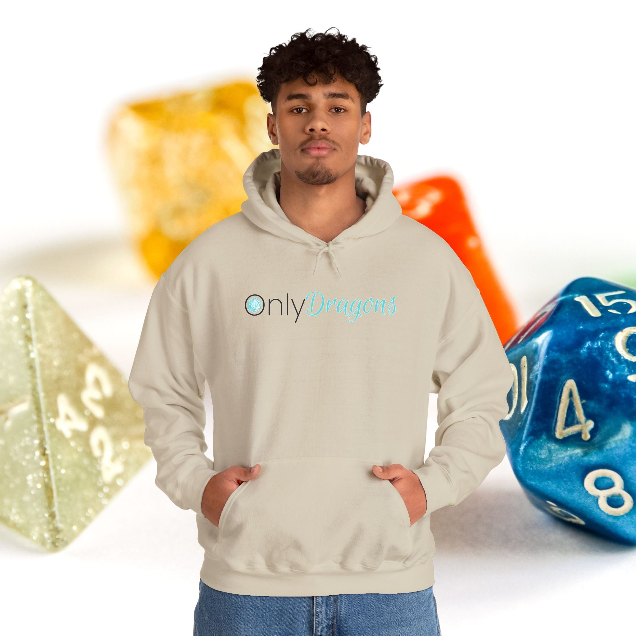Only Dragons Hoodie —  Gaming & D&D Hooded Sweatshirt