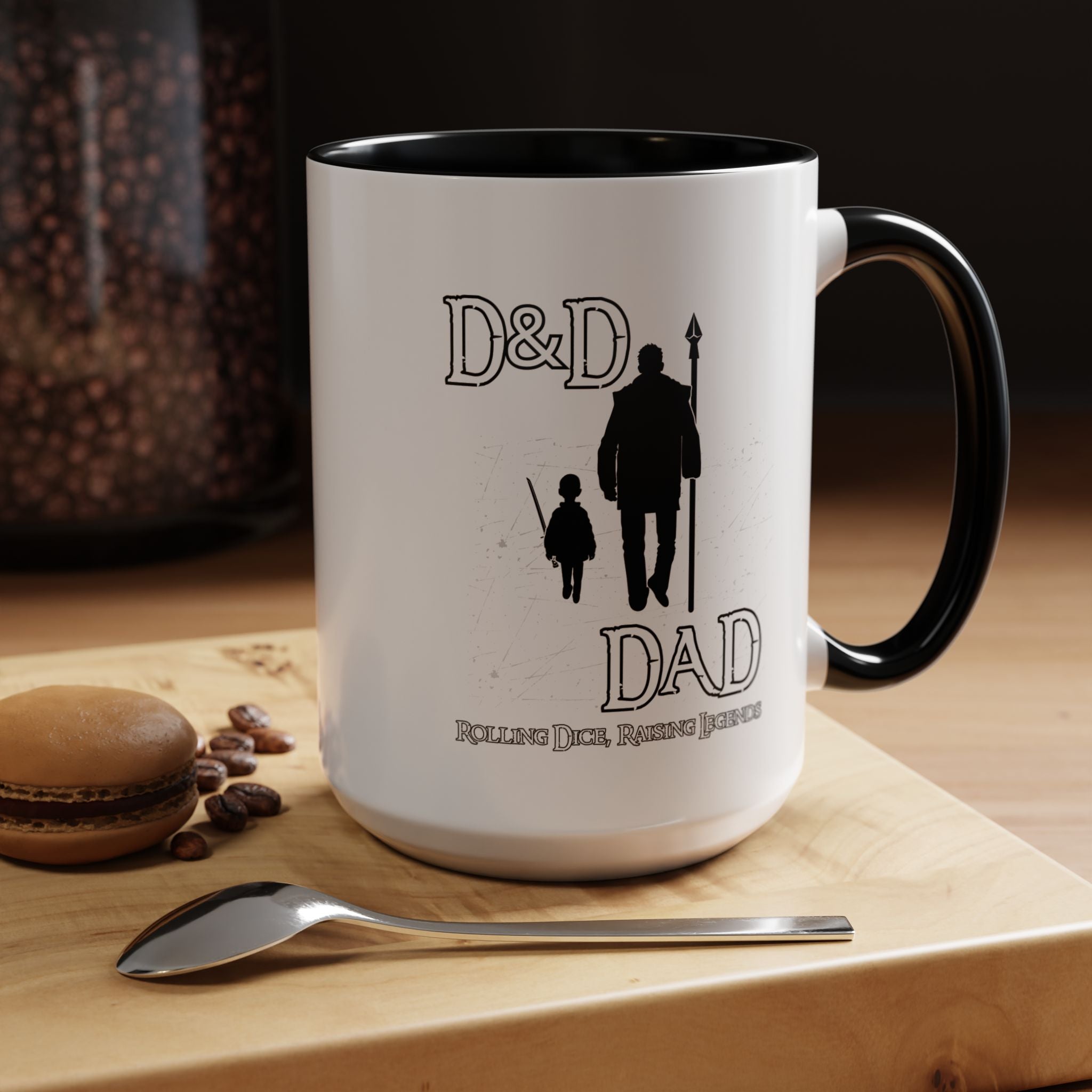 D&D Dad Accent Coffee 15 ozMug — Roleplay Father & Child Gaming Gift