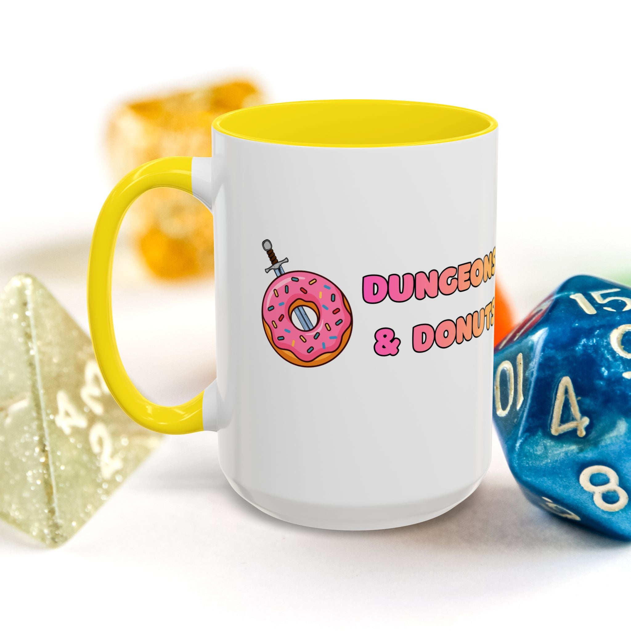 Dungeons & Donuts Accent Coffee Mug 15oz)