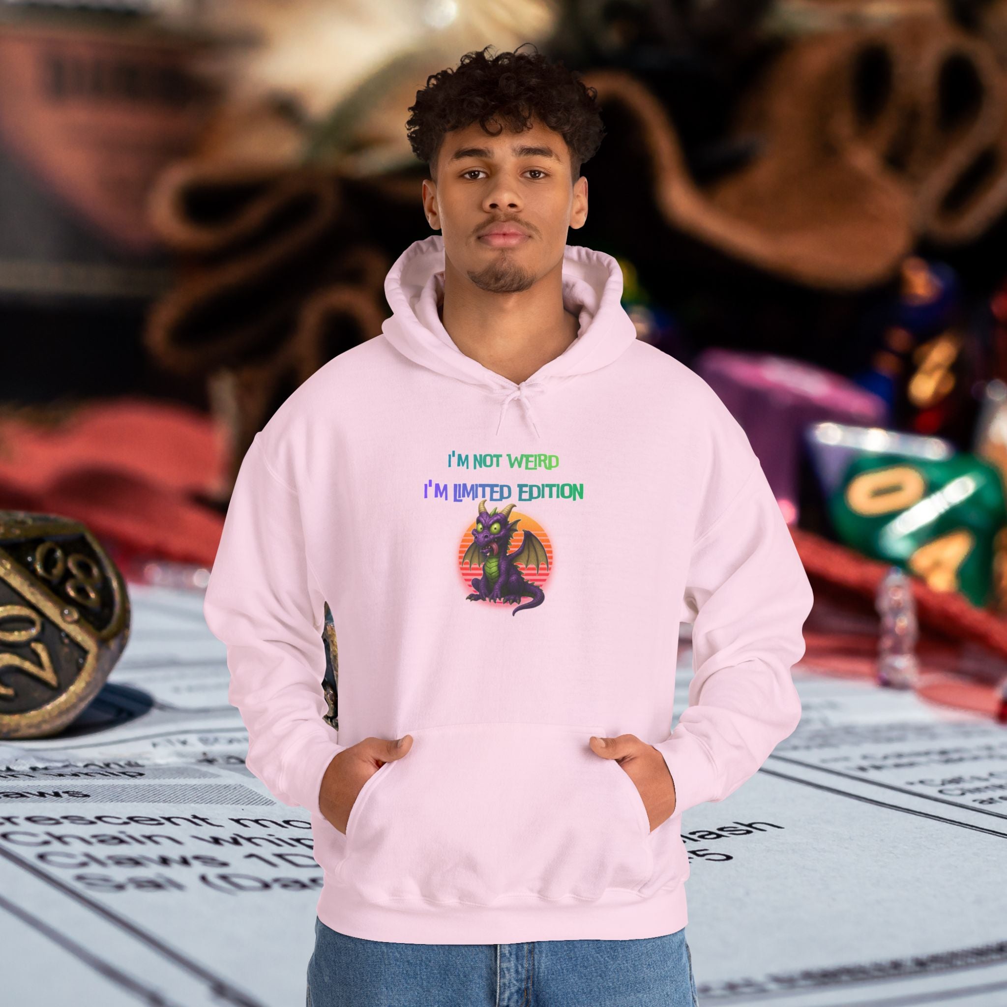 Hoodie — "I’m Not Weird I’m Limited Edition" Graphic