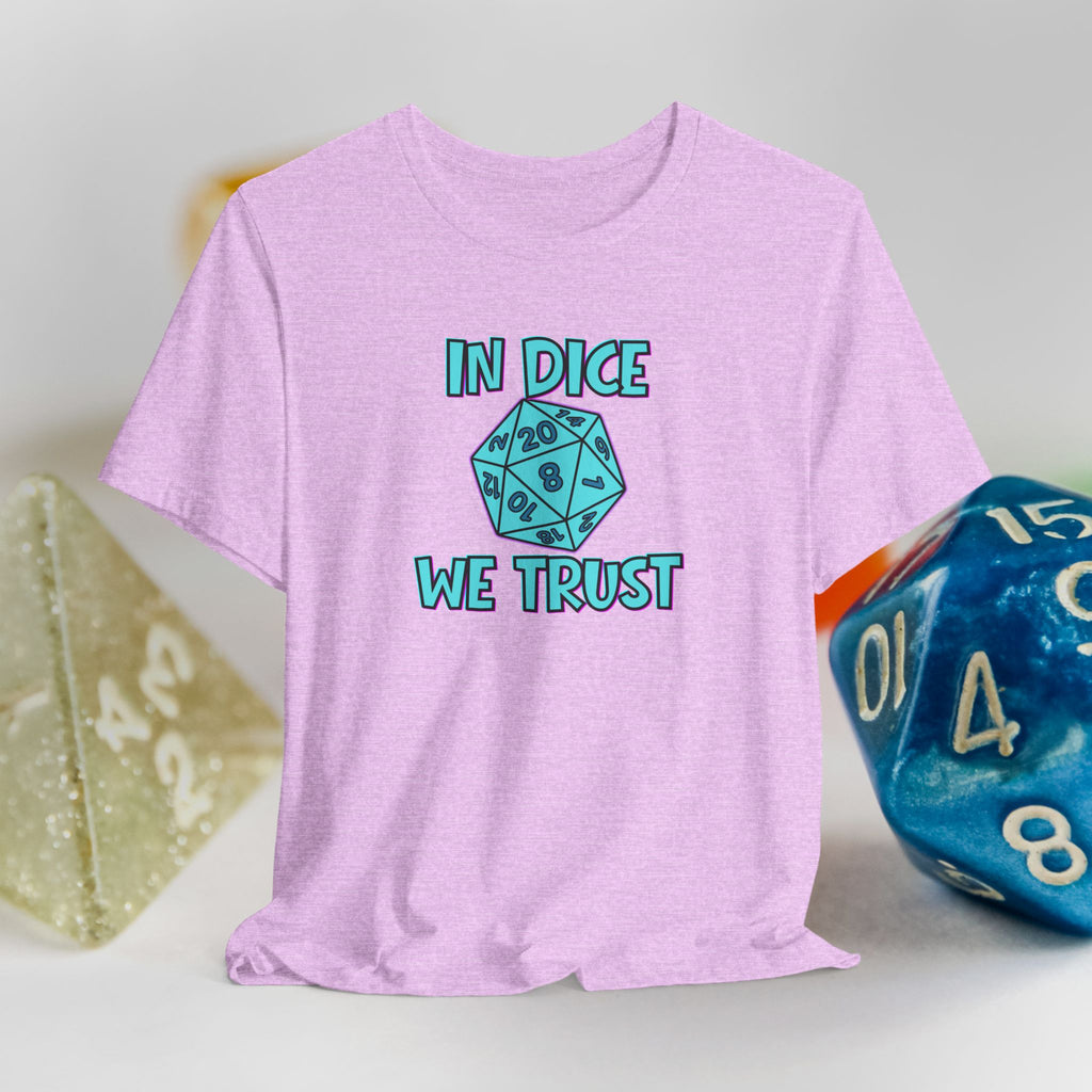 In Dice We Trust D20 T-Shirt — Gamer Dungeons & Dragons Tee