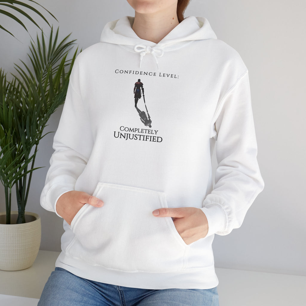 Hoodie — 'Confidence Level :Completely Unjustified Graphic Pullover