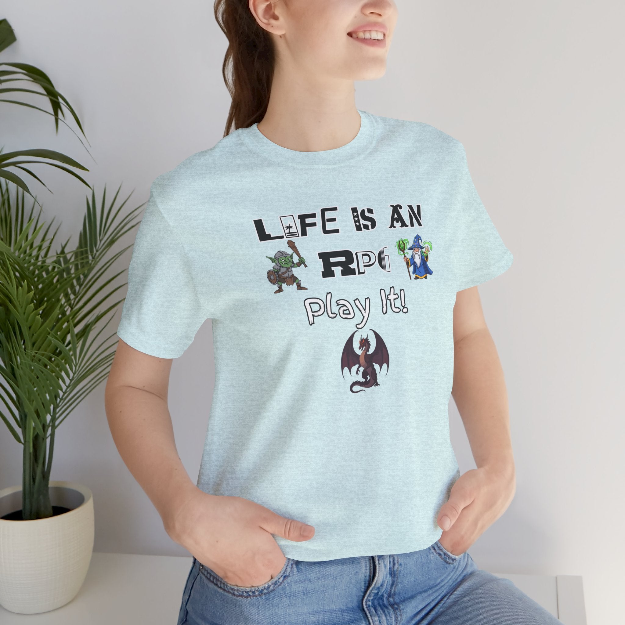 Life Is an RPG Play It T-Shirt — Gamer RPG Tee for Tabletop & Video Game Fans