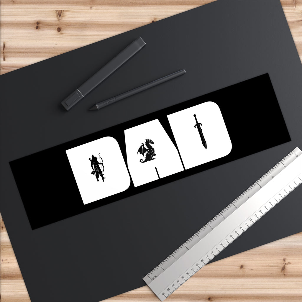 Dad Fantasy Bumper Sticker — RPG Dad D&D Car Decal