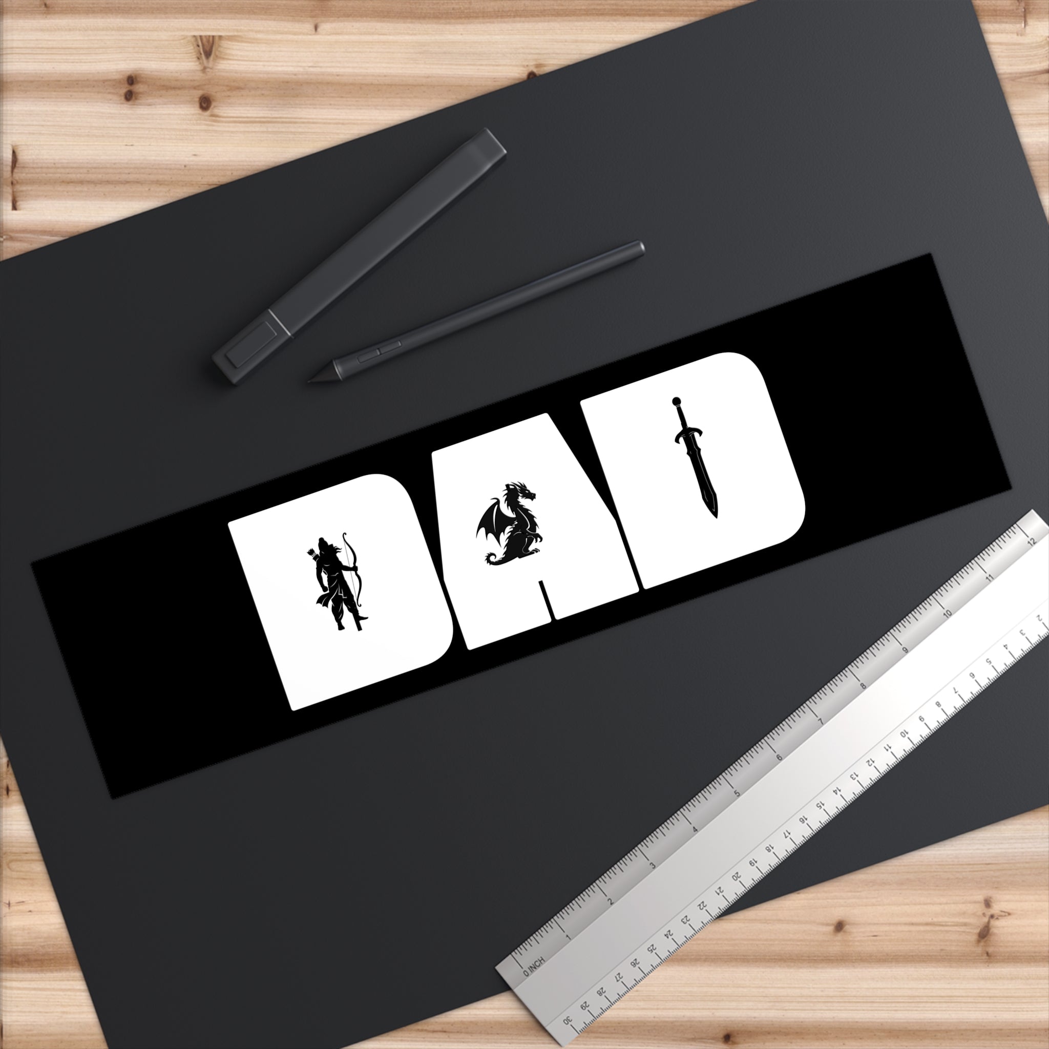 Dad Fantasy Bumper Sticker — RPG Dad D&D Car Decal