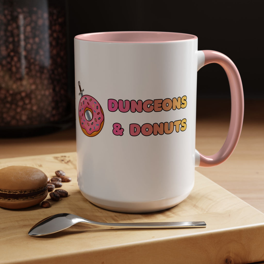 Dungeons & Donuts Accent Coffee Mug 15oz)