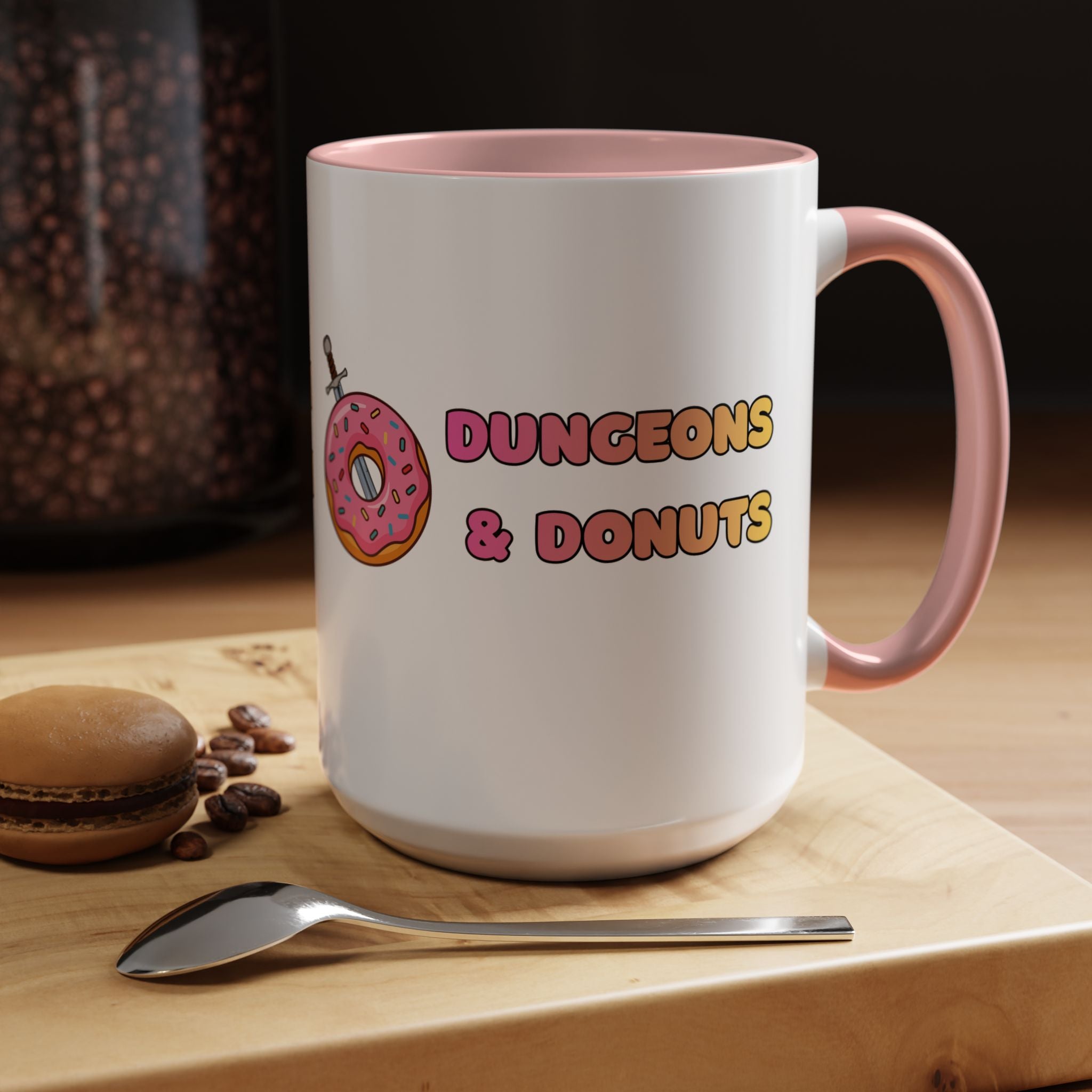Dungeons & Donuts Accent Coffee Mug 15oz)