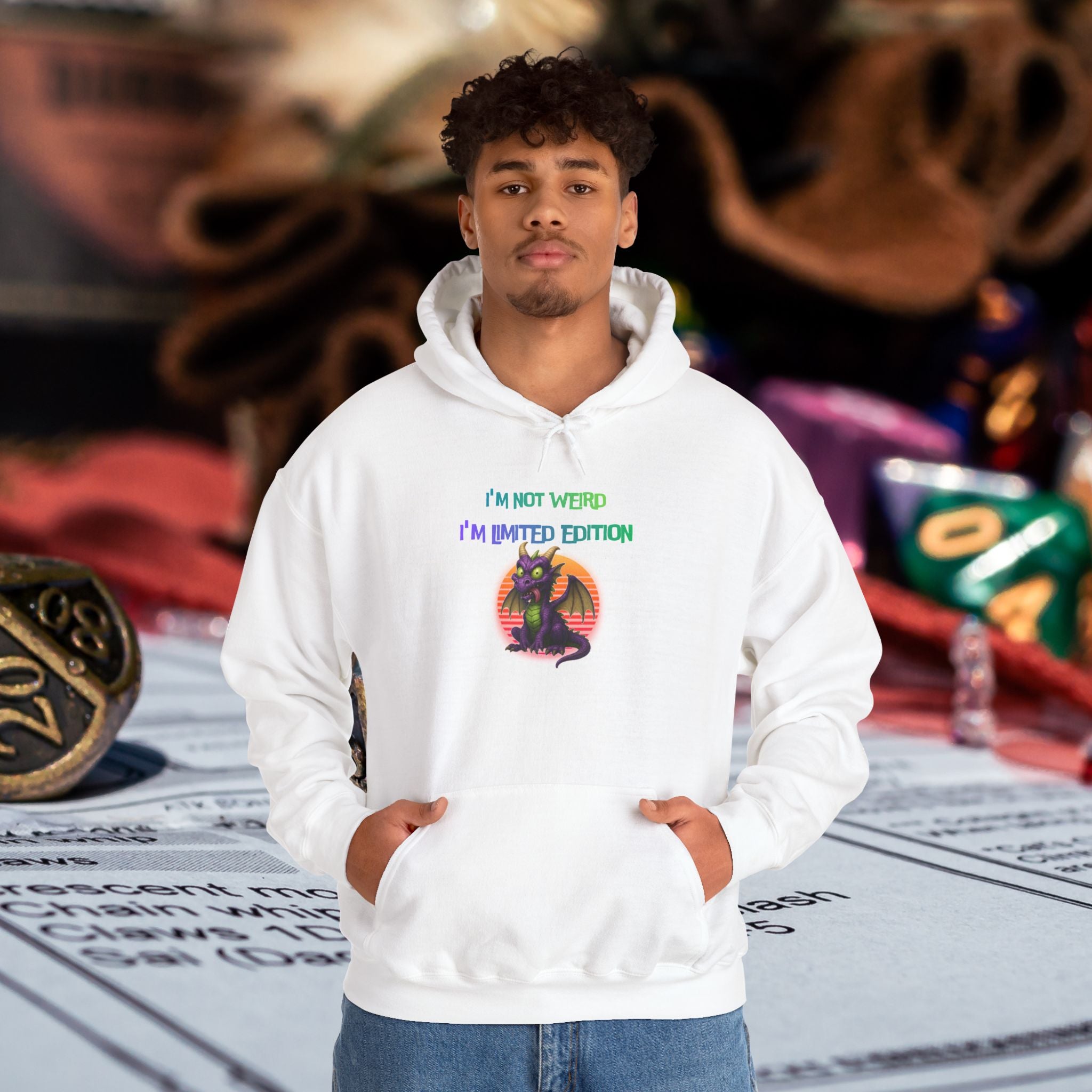 Hoodie — "I’m Not Weird I’m Limited Edition" Graphic