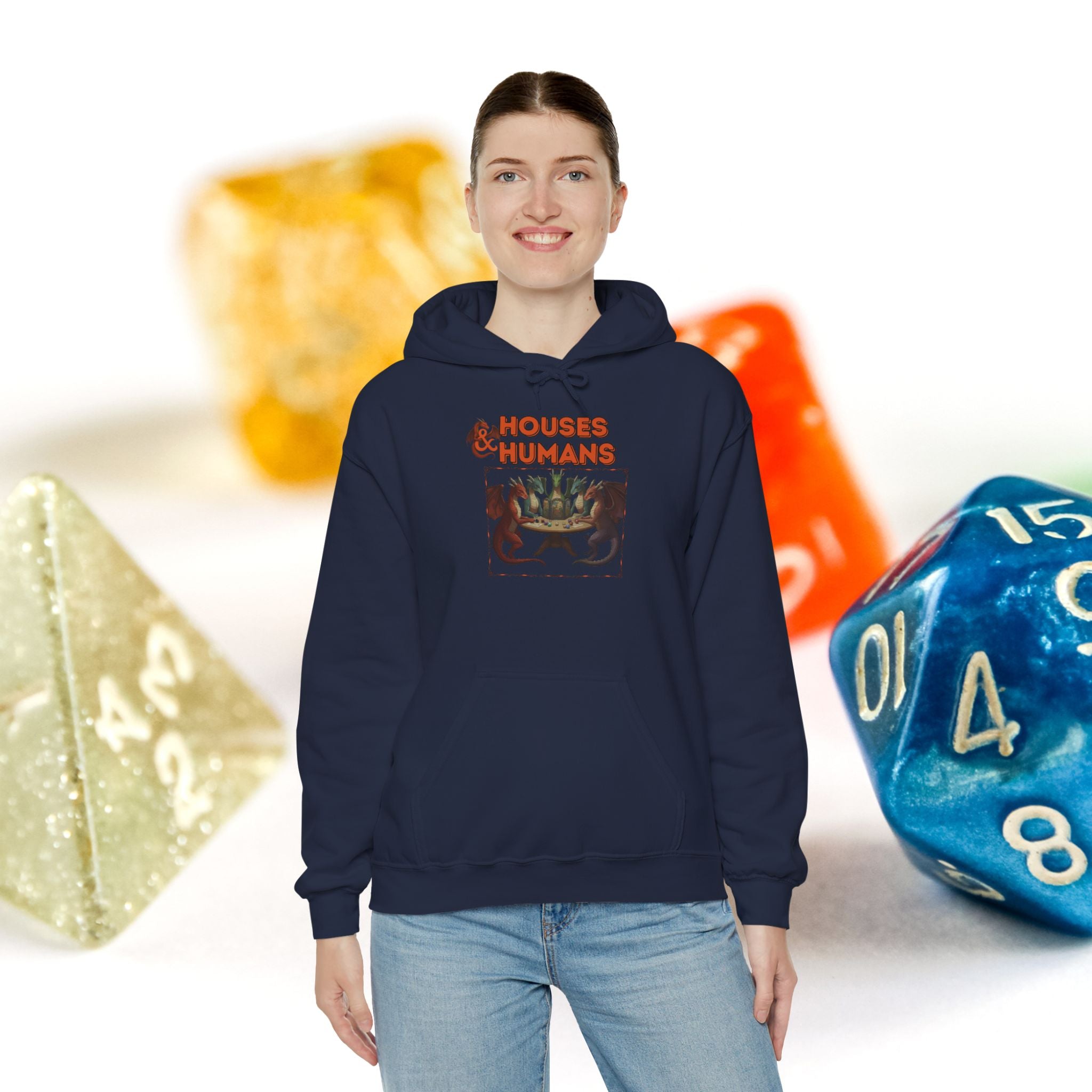 Houses & Humans Hoodie – Cozy D&D Fantasy Gaming Sweatshirt
