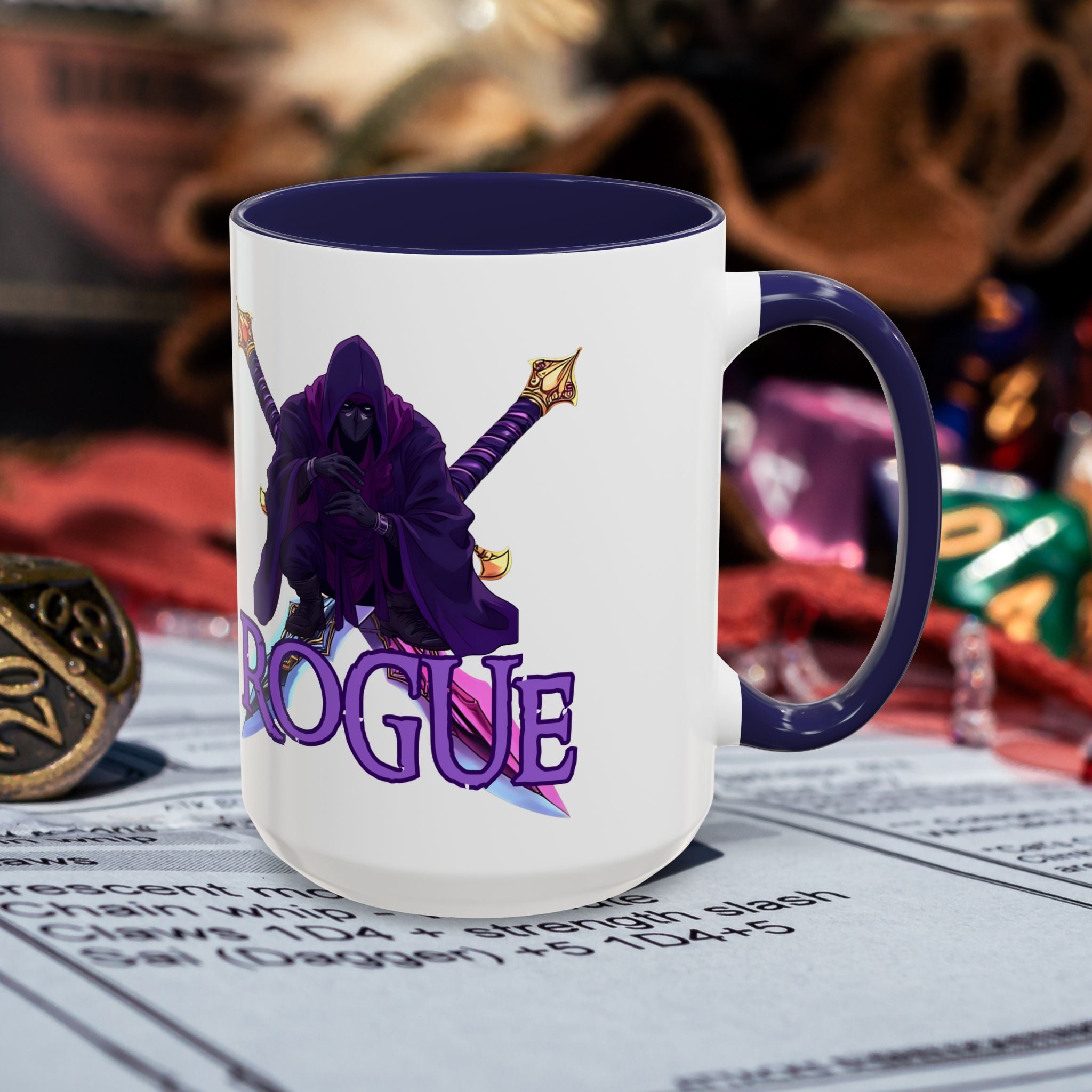 Rogue Gamer Accent Coffee Mug – D&D  Rogue Design (11/15oz)