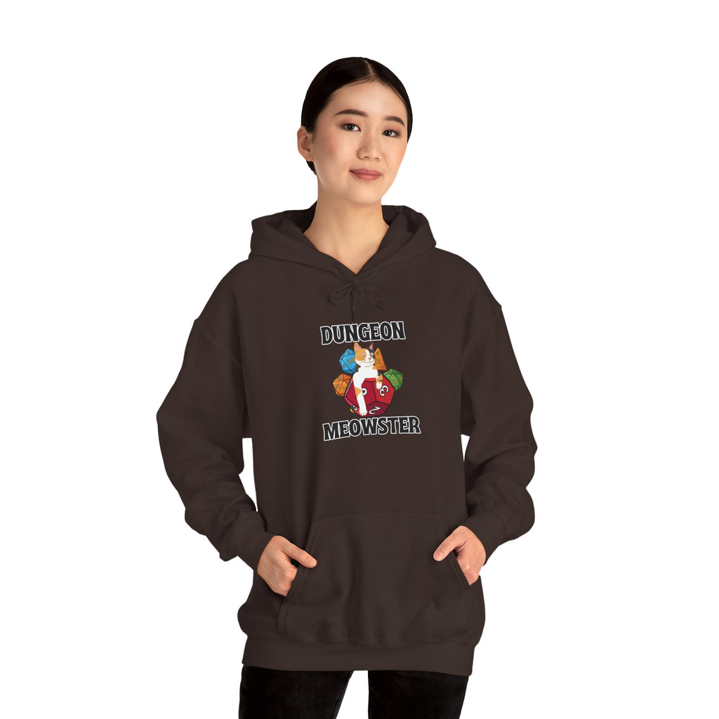 Dungeon Meowster Hoodie - Cute D&D Cat Gamer Sweatshirt