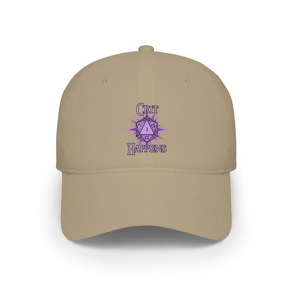 "Crit Happens" D20 Baseball Cap — RPG Gamer Low Profile Hat