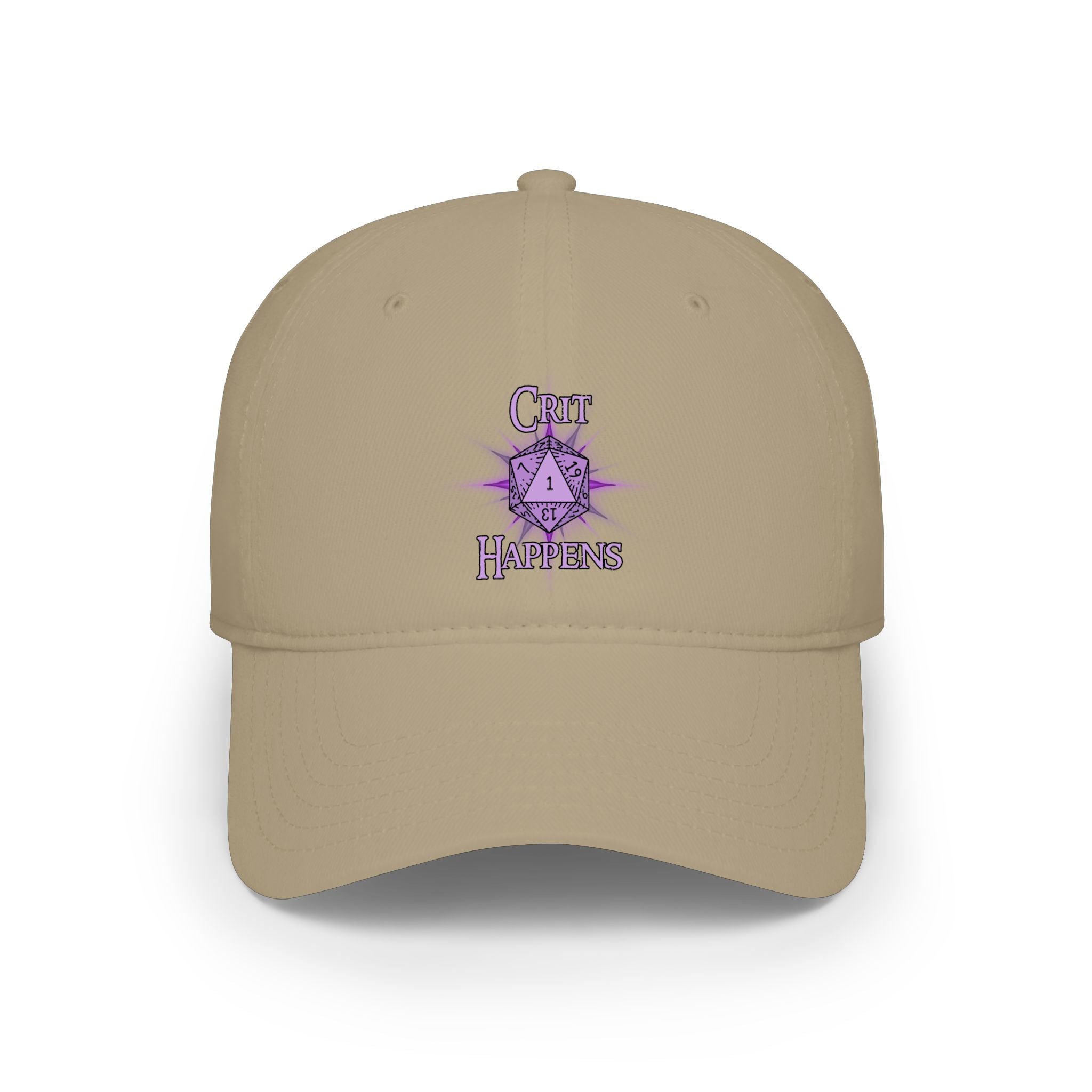 "Crit Happens" D20 Baseball Cap — RPG Gamer Low Profile Hat