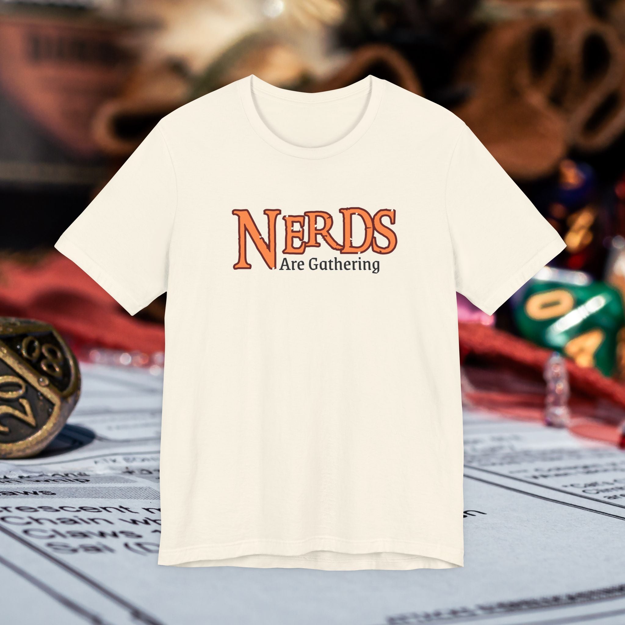 Nerds Are Gathering T‑Shirt — RPG Gamer D&D Tabletop Tee