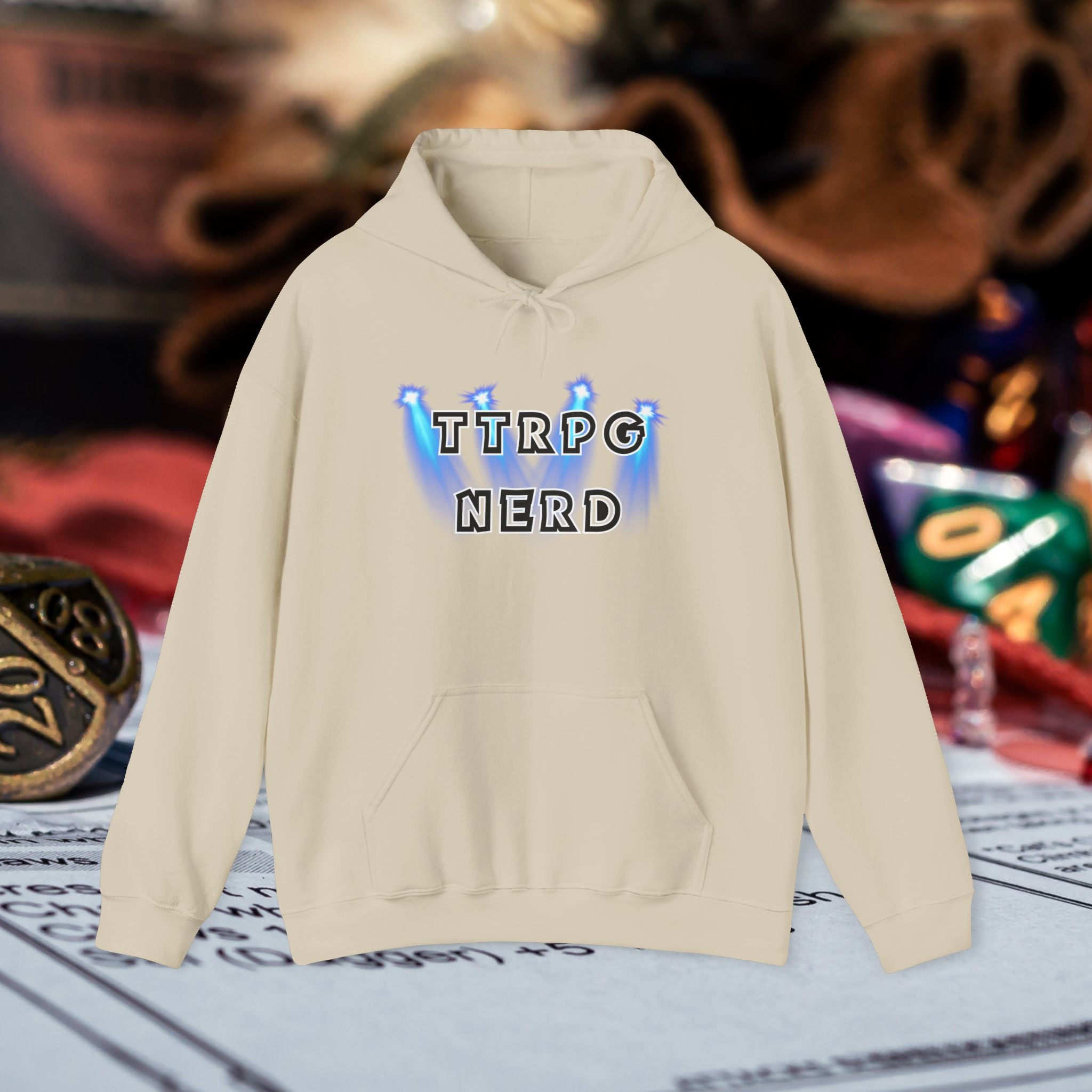 TTRPG Nerd Hoodie — Tabletop RPG Gamer Pullover