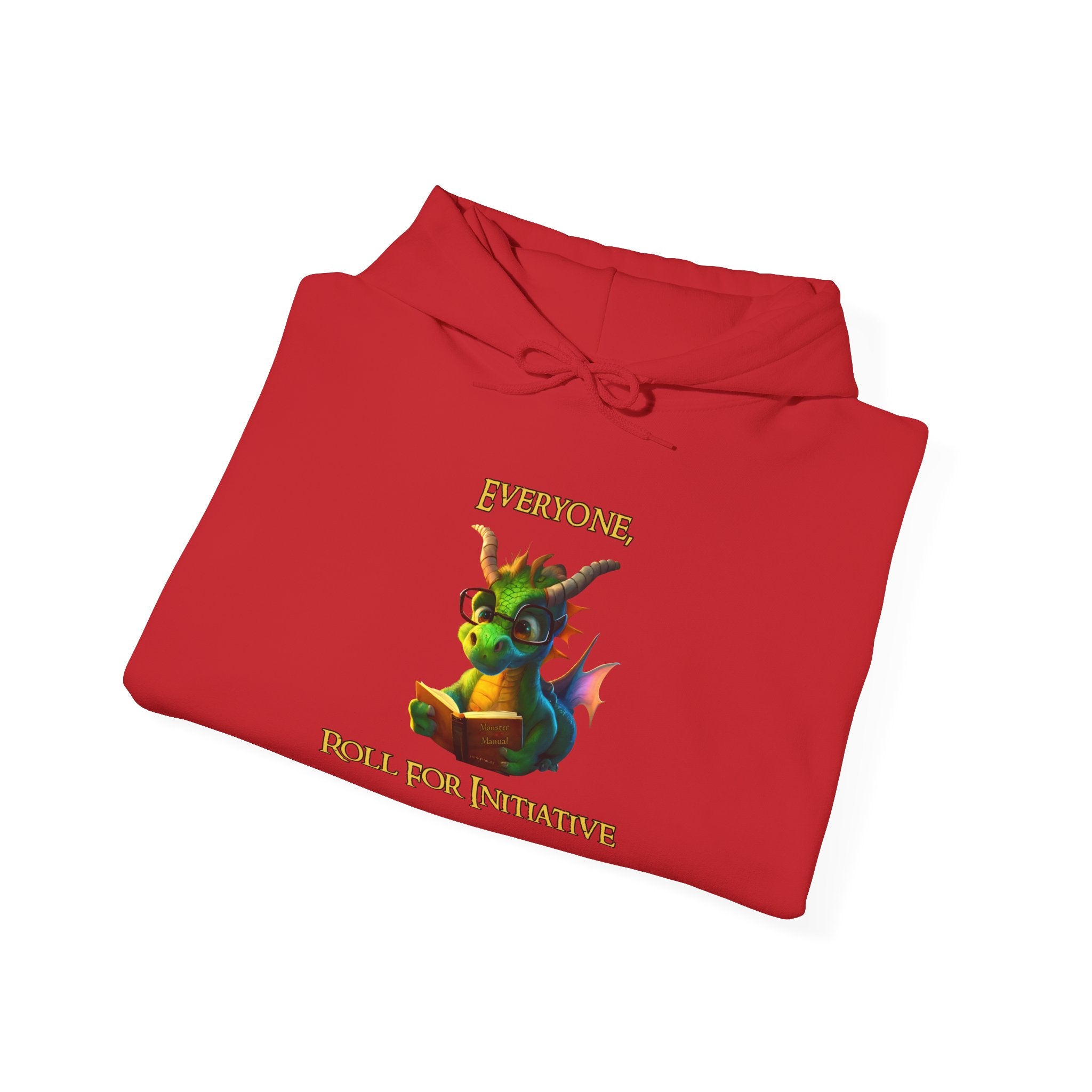 Hoodie — “Everyone Roll for Initiative” Fantasy RPG Dragon Hoodie