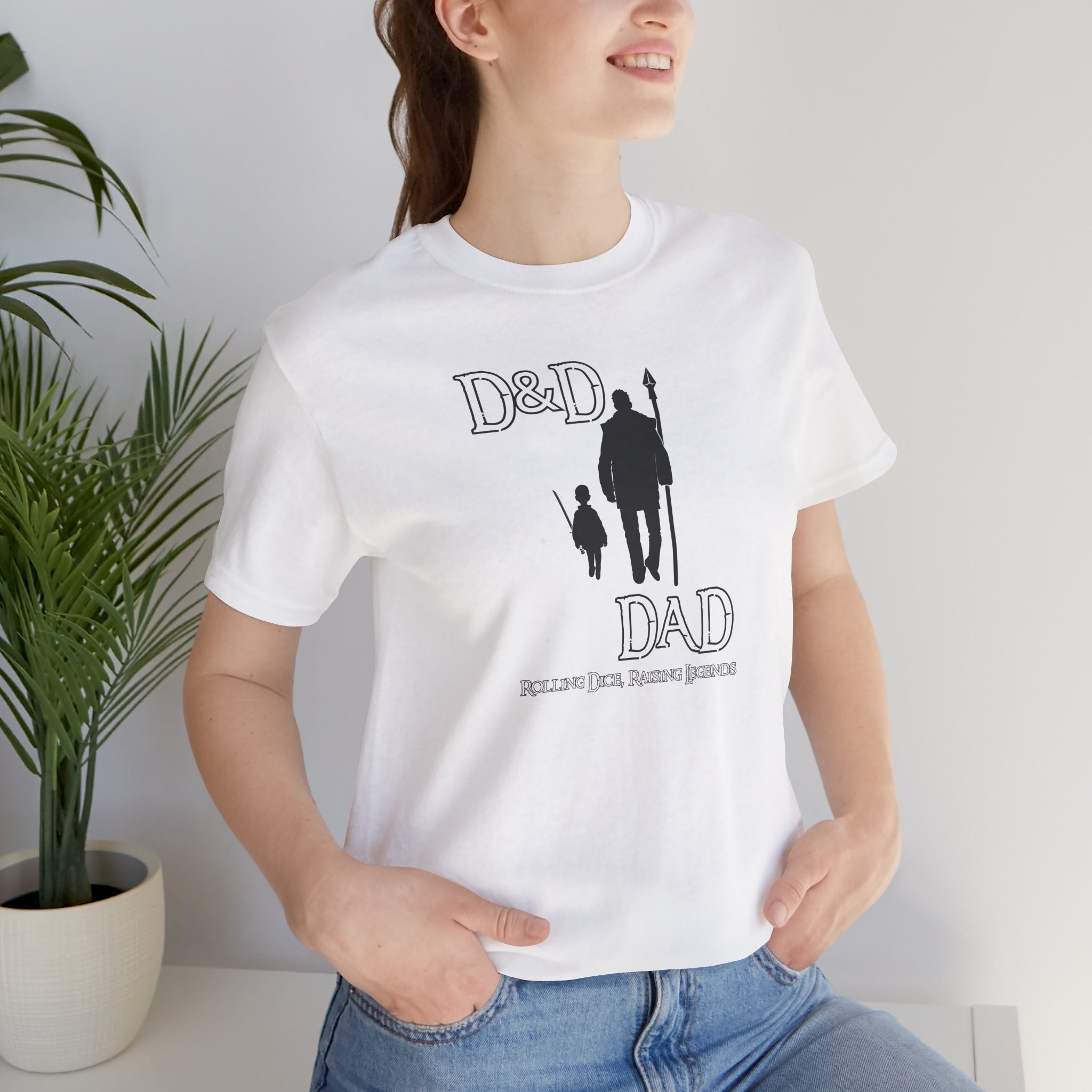 D&D Dad T‑Shirt — Roleplaying Dad Tee (Rolling Dice, Raising Legends)