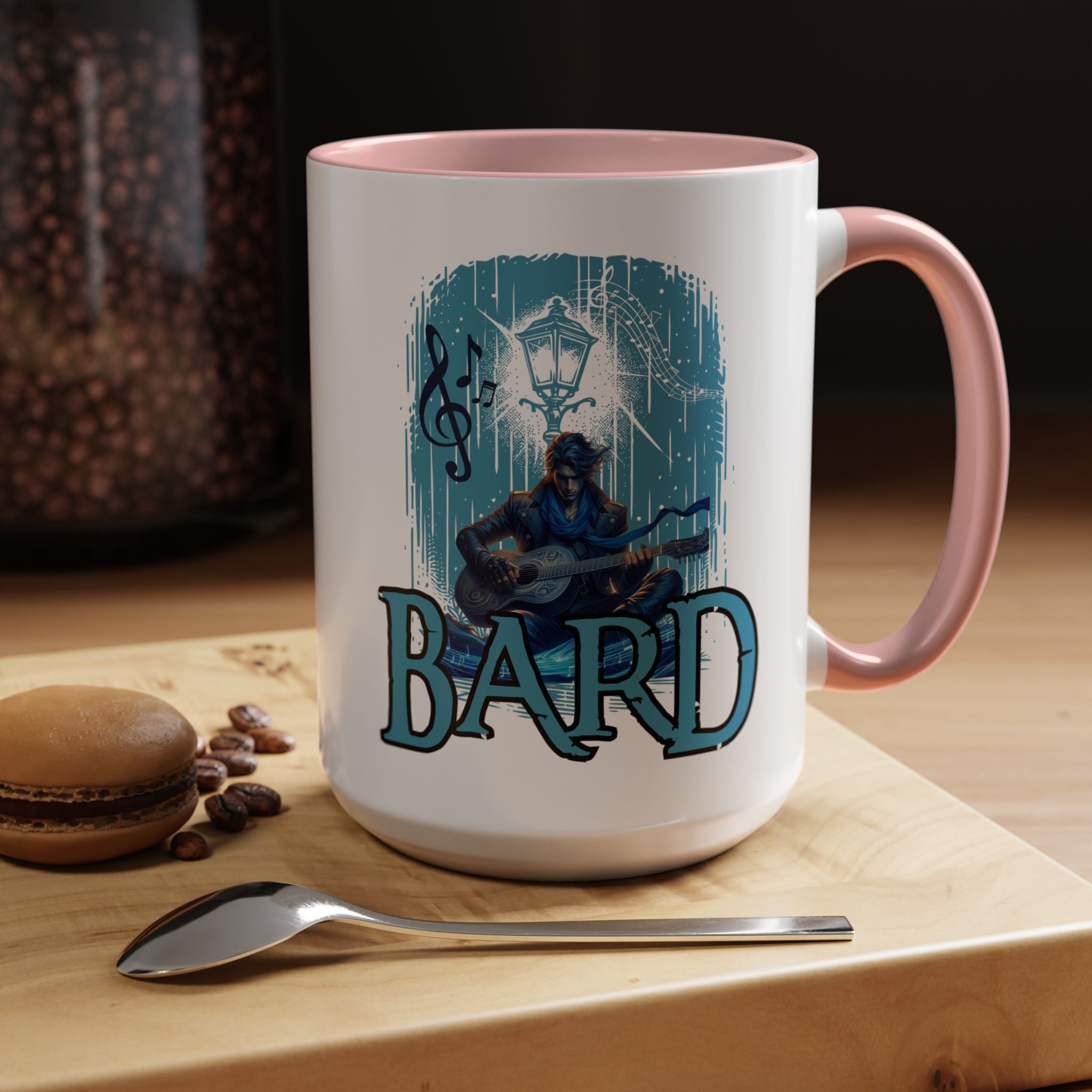 Bard Coffee Mug – D&D Bard RPG Musician Design (15 oz)