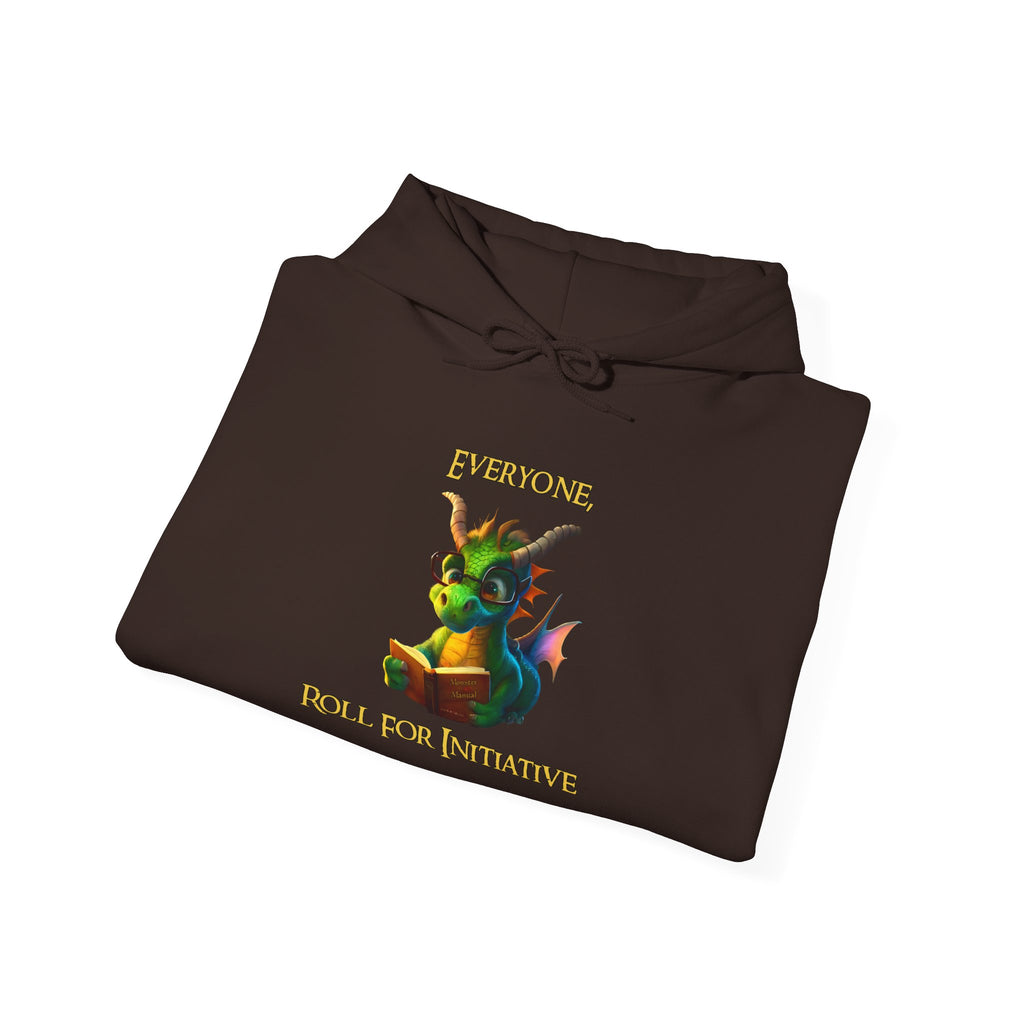 Hoodie — “Everyone Roll for Initiative” Fantasy RPG Dragon Hoodie