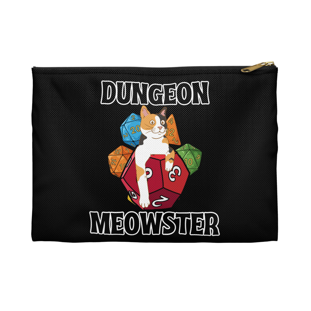 Dungeon Meowster Dice or Mini's Bag — Cat RPG Accessory Pouch
