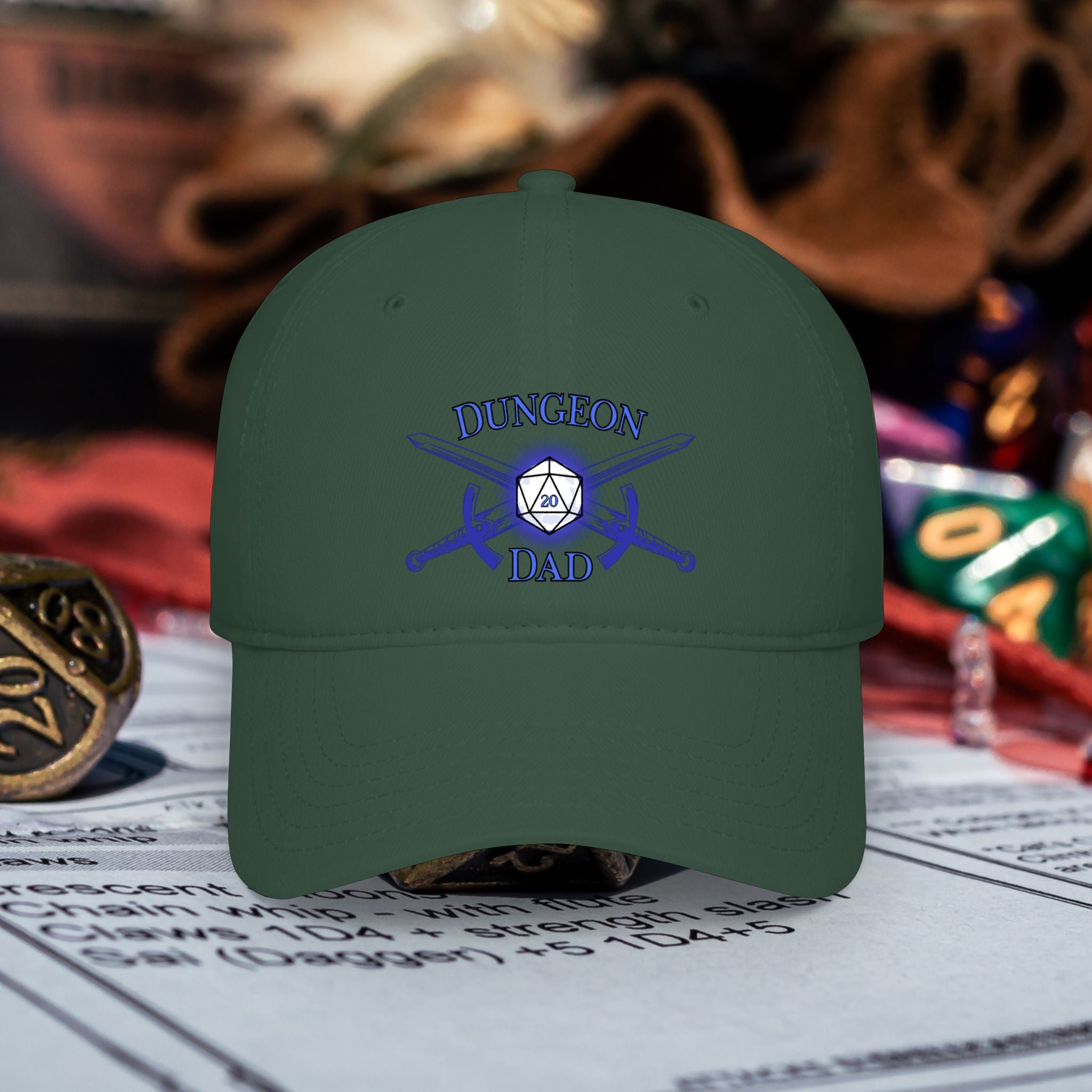 Dungeon Dad Baseball Cap-D&D Dungeon Dad Hat