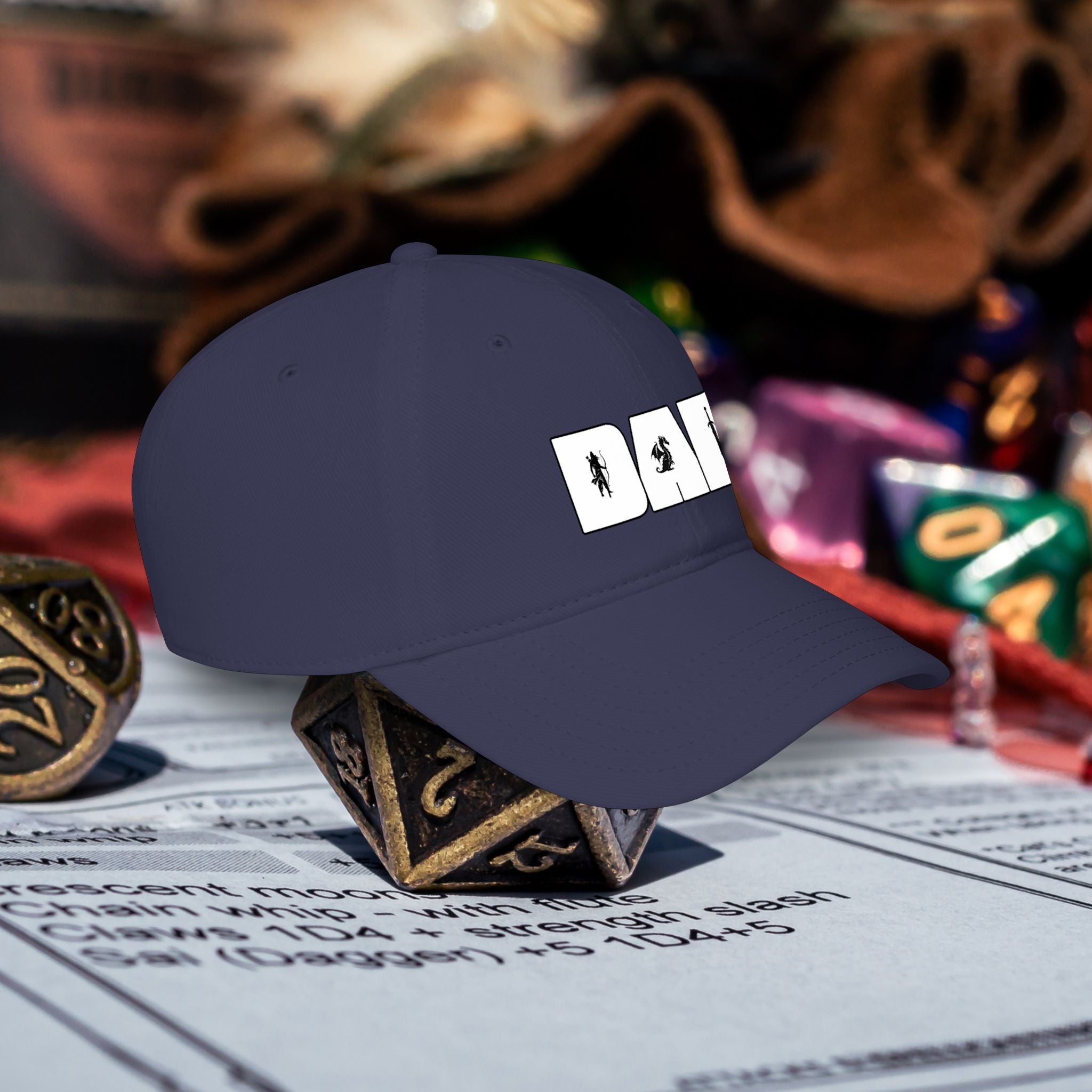 Dad RPG Gamer Cap — Low Profile Baseball Hat for Tabletop & Dungeons & Dragons Fans