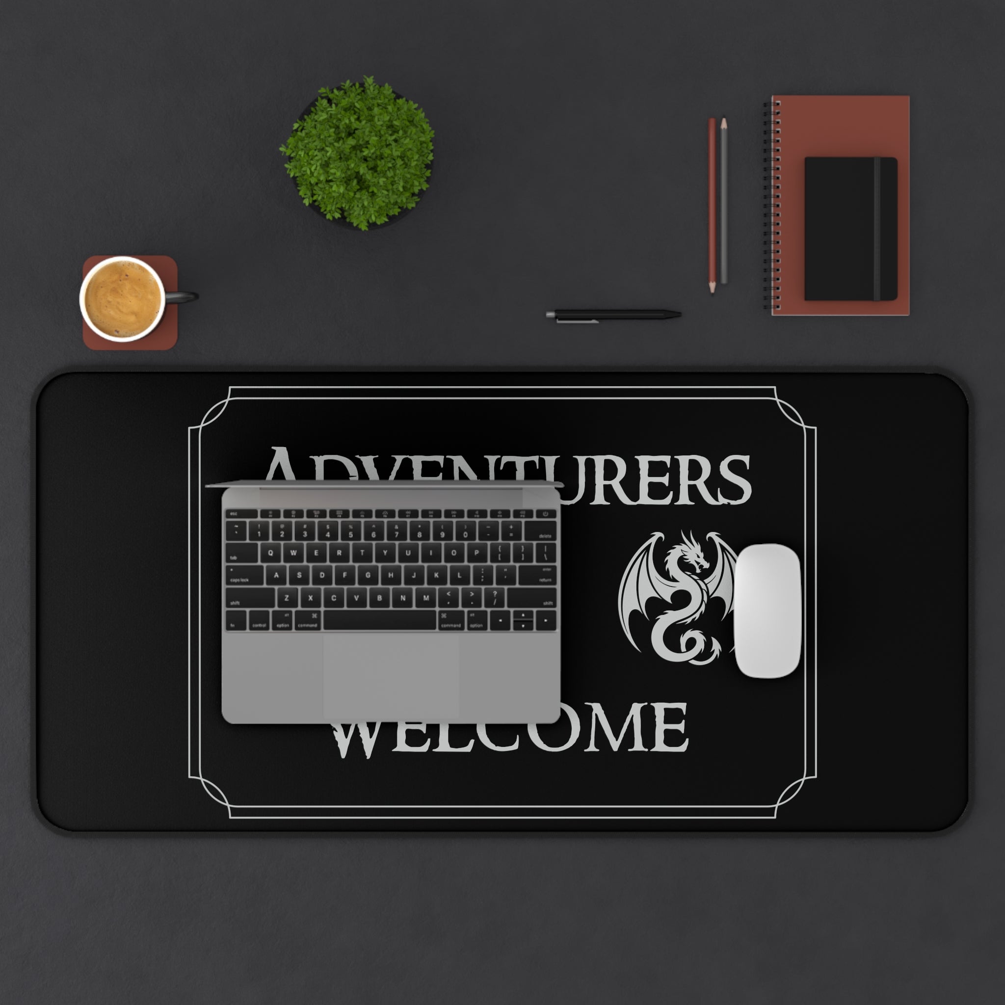 Adventurers Welcome D20 Desk Mat