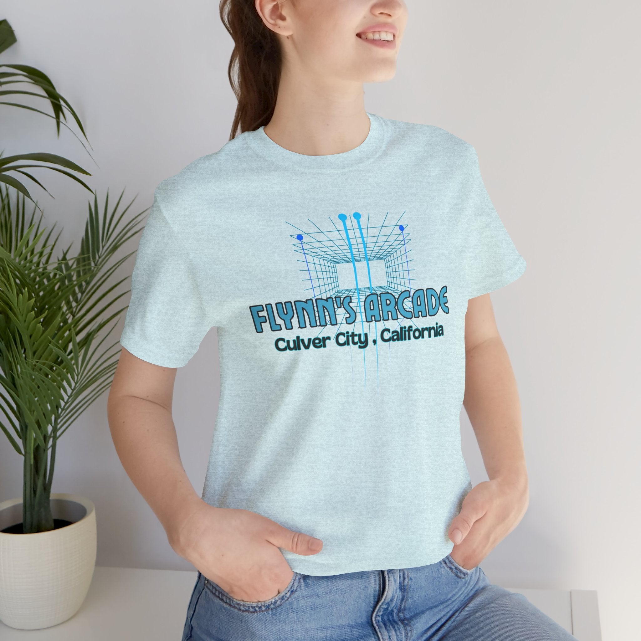 Arcade Tee - "Flynn's Arcade, Culver City, California" Tron Inspired Retro Gaming T-Shirt