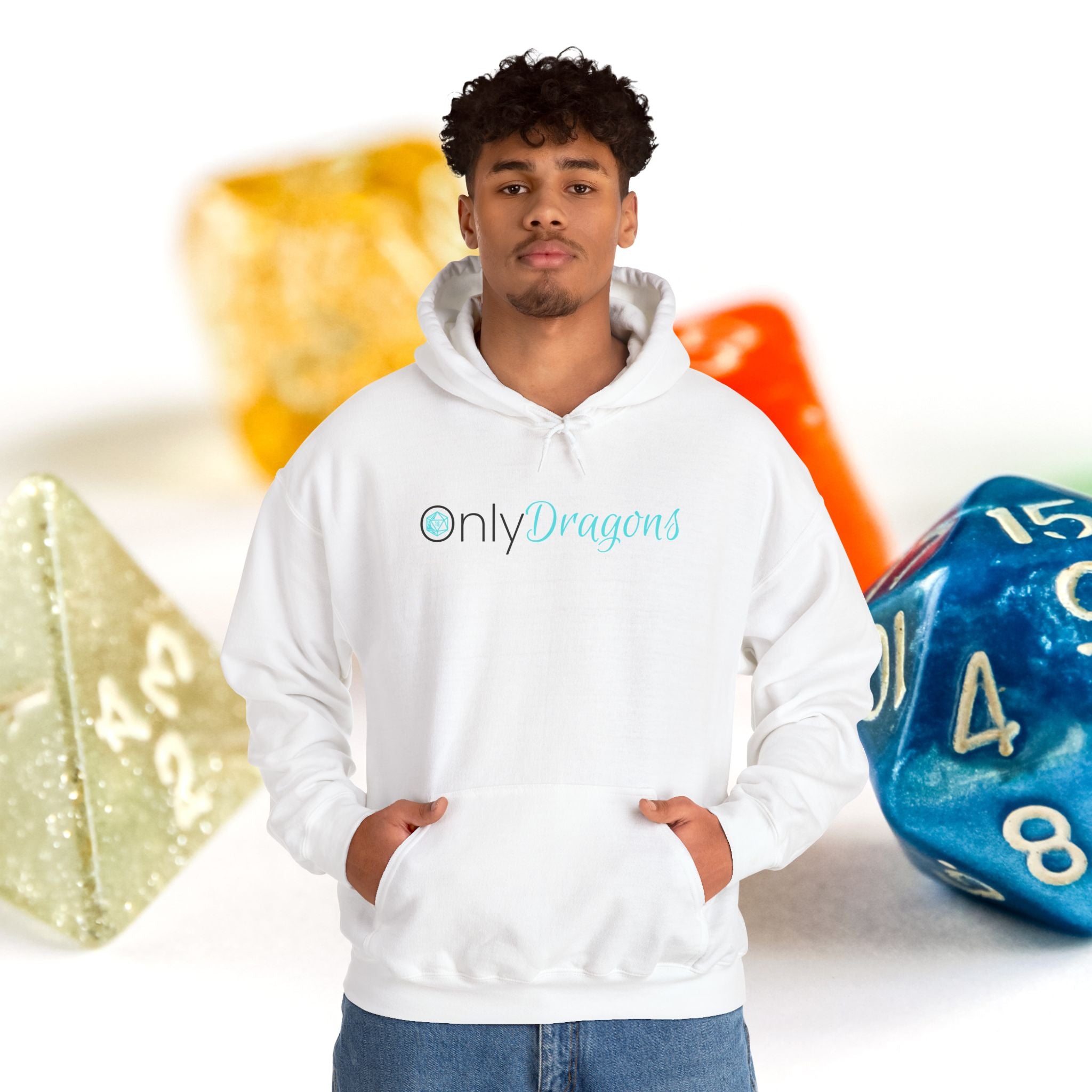 Only Dragons Hoodie —  Gaming & D&D Hooded Sweatshirt