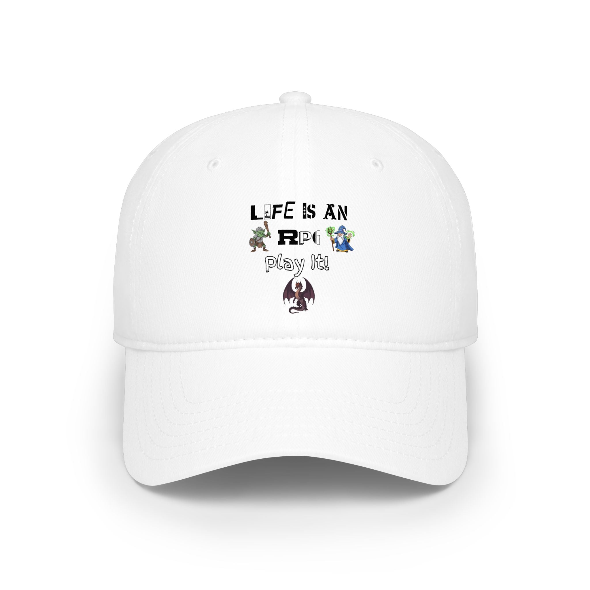 Life Is An RPG Play It! Red Baseball Cap