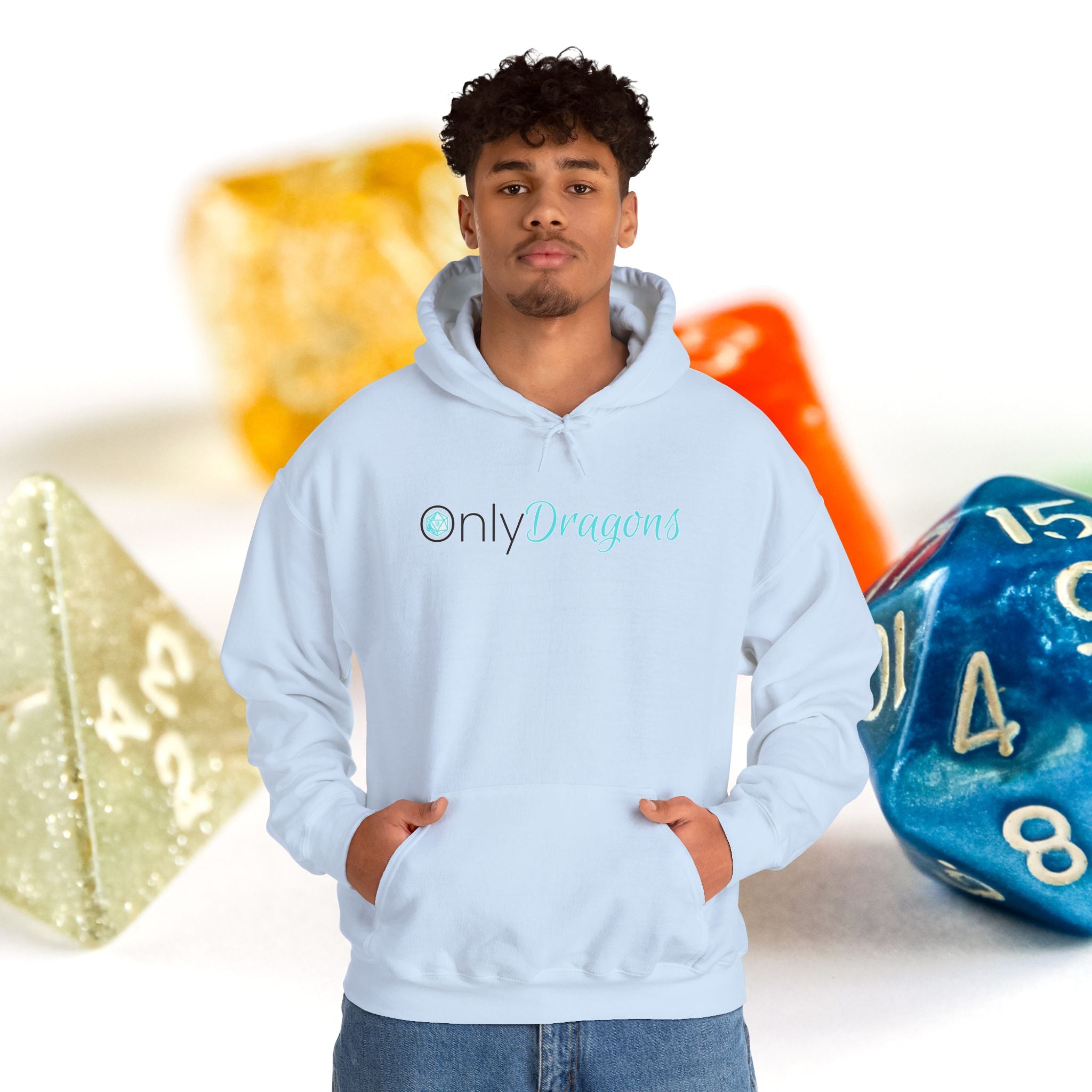 Only Dragons Hoodie —  Gaming & D&D Hooded Sweatshirt