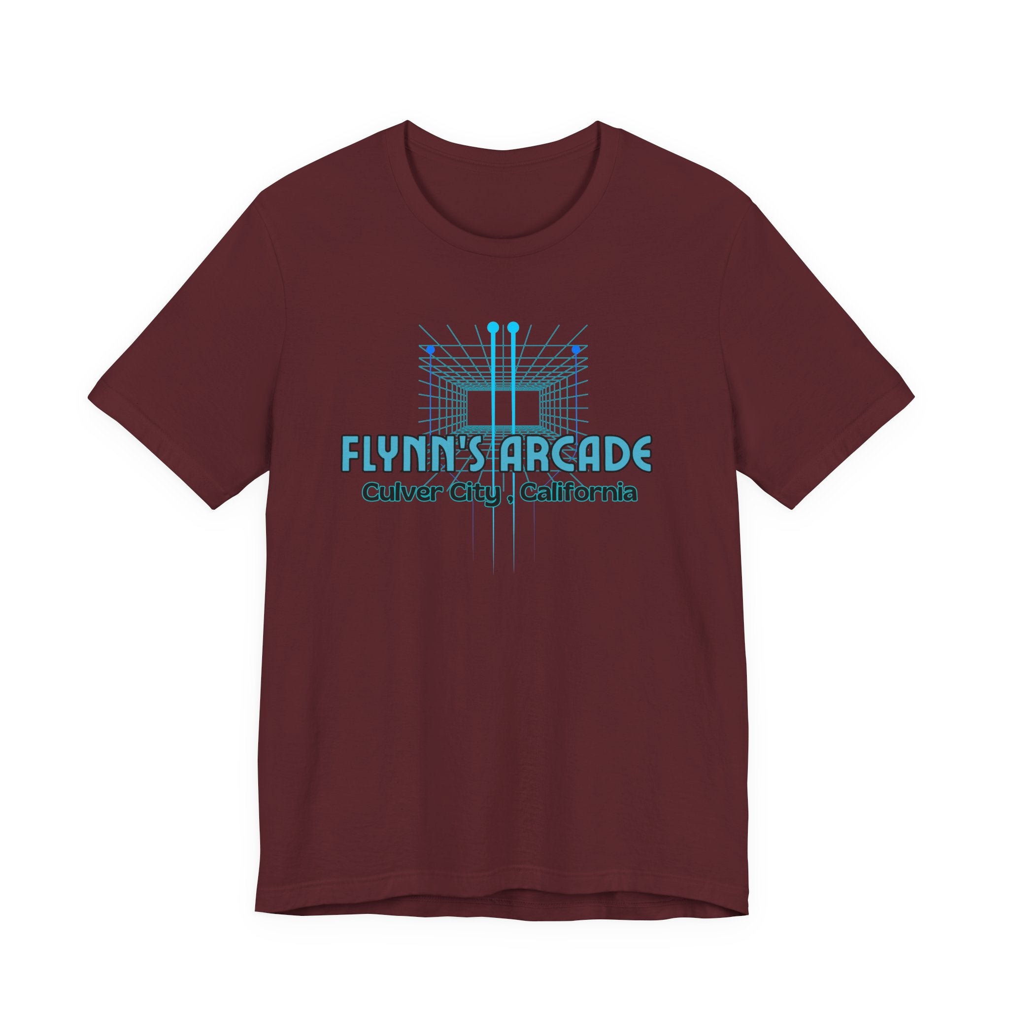 Arcade Tee - "Flynn's Arcade, Culver City, California" Tron Inspired Retro Gaming T-Shirt