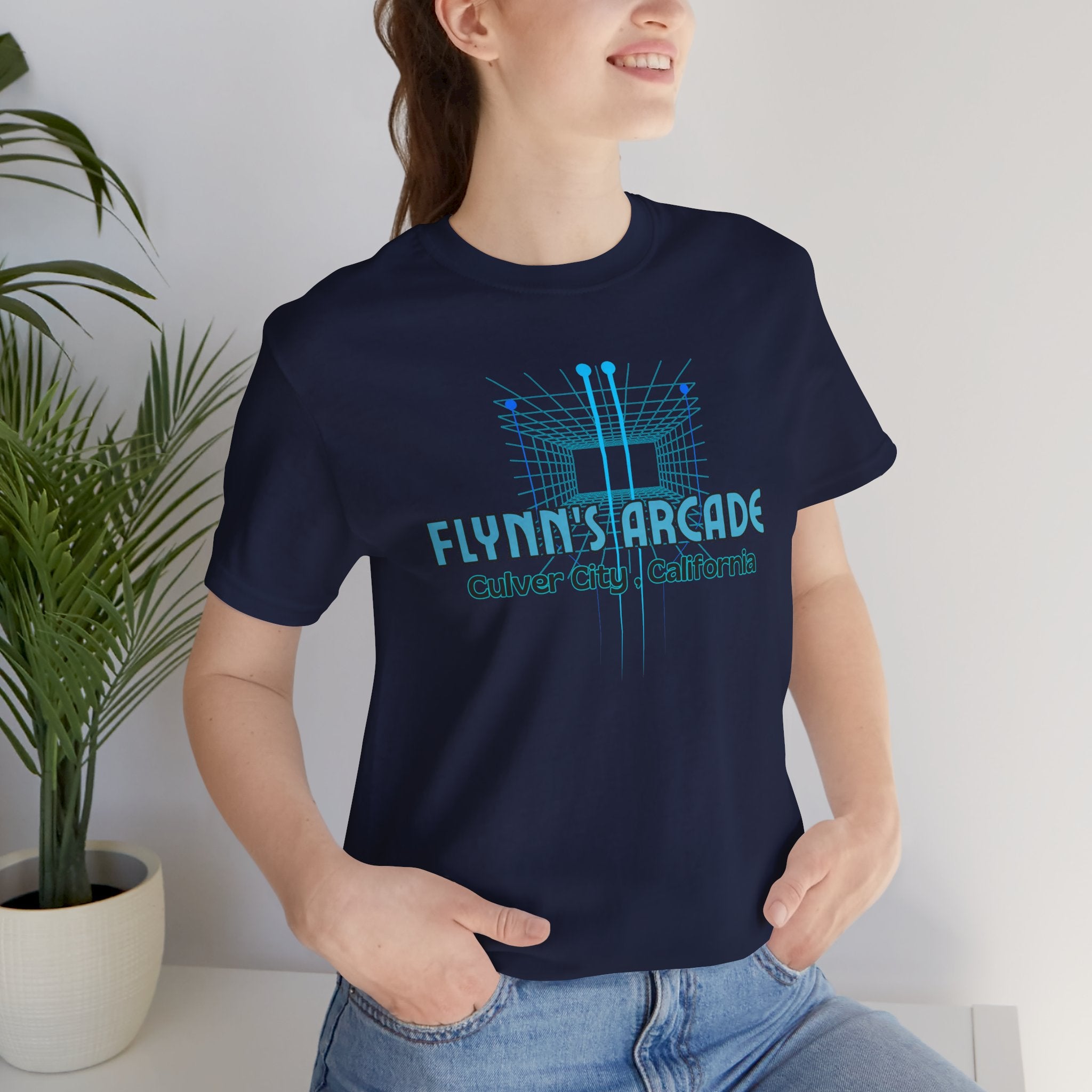 Arcade Tee - "Flynn's Arcade, Culver City, California" Tron Inspired Retro Gaming T-Shirt