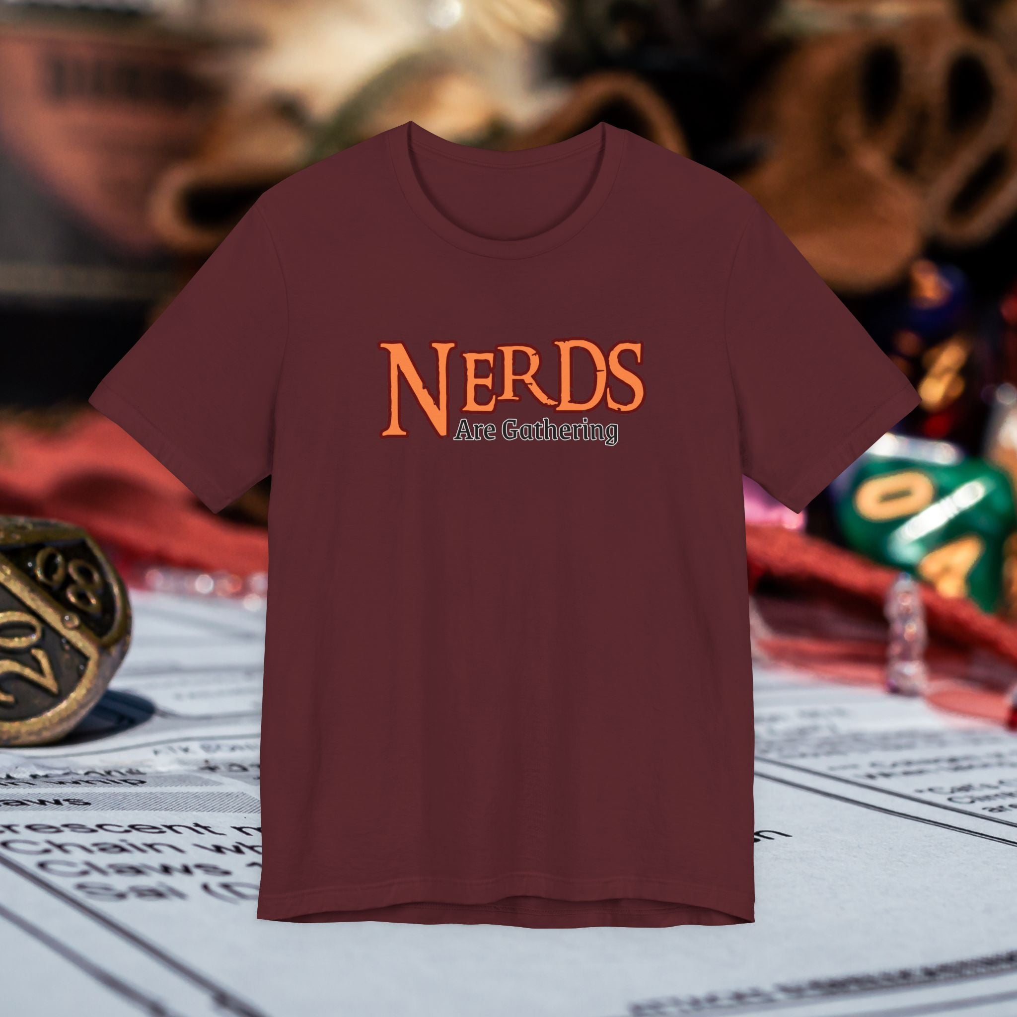 Nerds Are Gathering T‑Shirt — RPG Gamer D&D Tabletop Tee