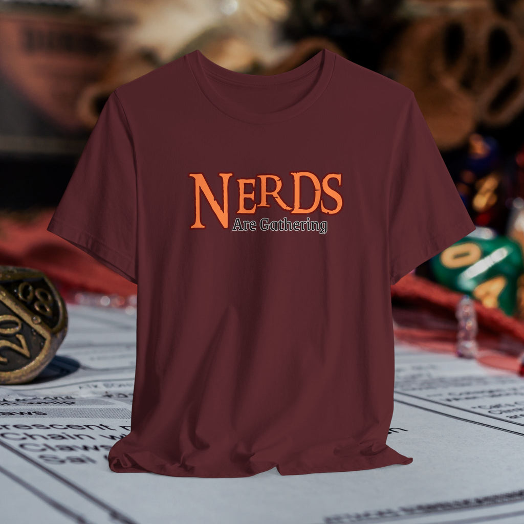 Nerds Are Gathering T‑Shirt — RPG Gamer D&D Tabletop Tee