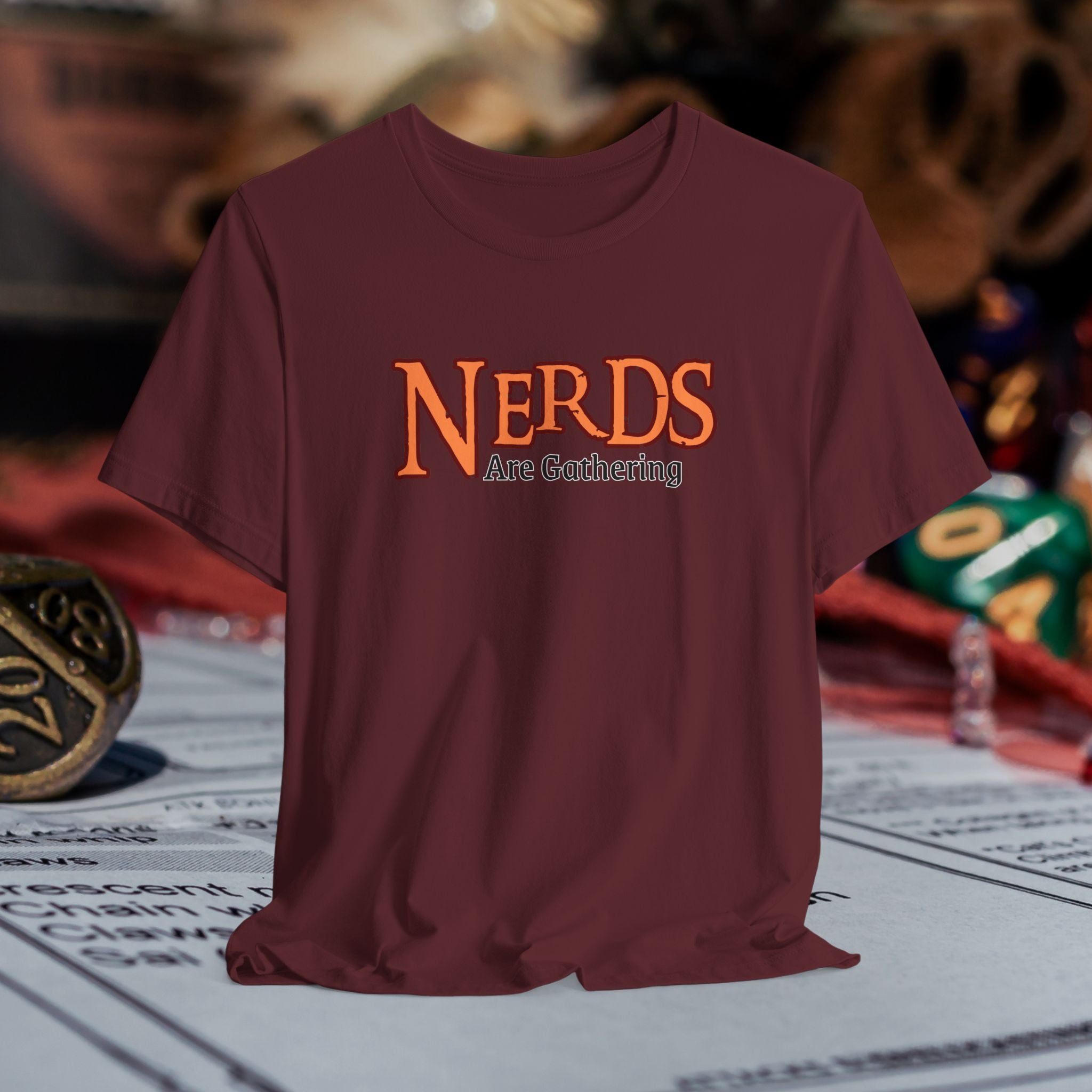 Nerds Are Gathering T‑Shirt — RPG Gamer D&D Tabletop Tee