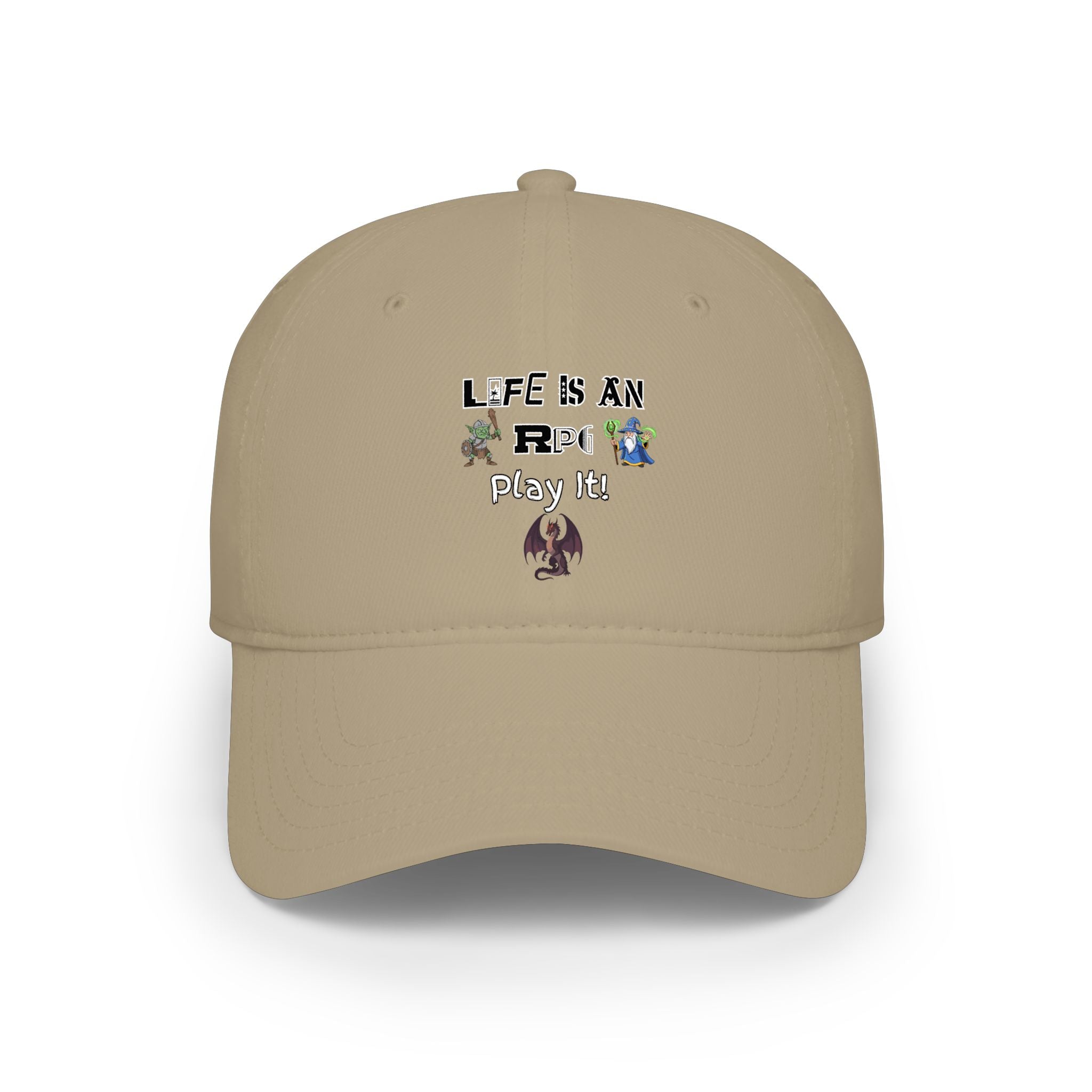Life Is An RPG Play It! Red Baseball Cap