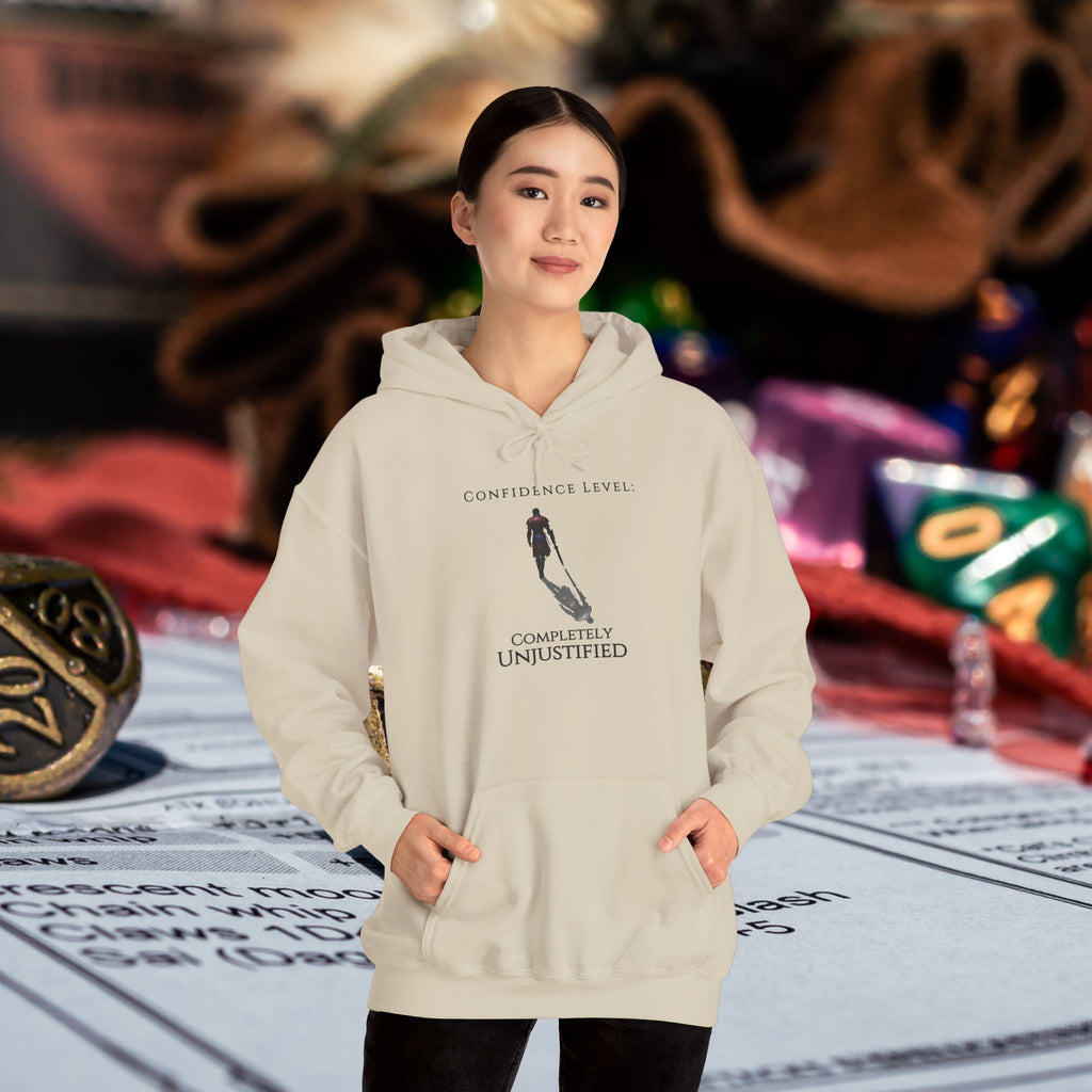 Hoodie — 'Confidence Level :Completely Unjustified Graphic Pullover