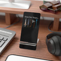 Phone Stand — "Choose Your Weapon"