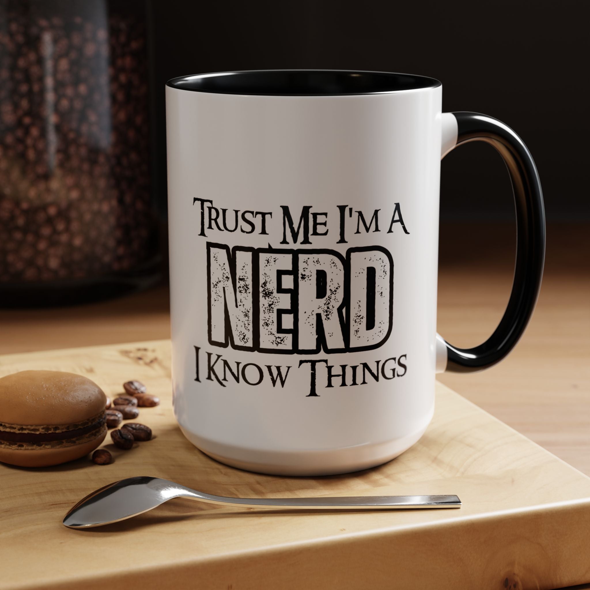 Trust Me I’m a Nerd Coffee Mug — Funny Dungeons & Dragons Gamer Gift (15oz)