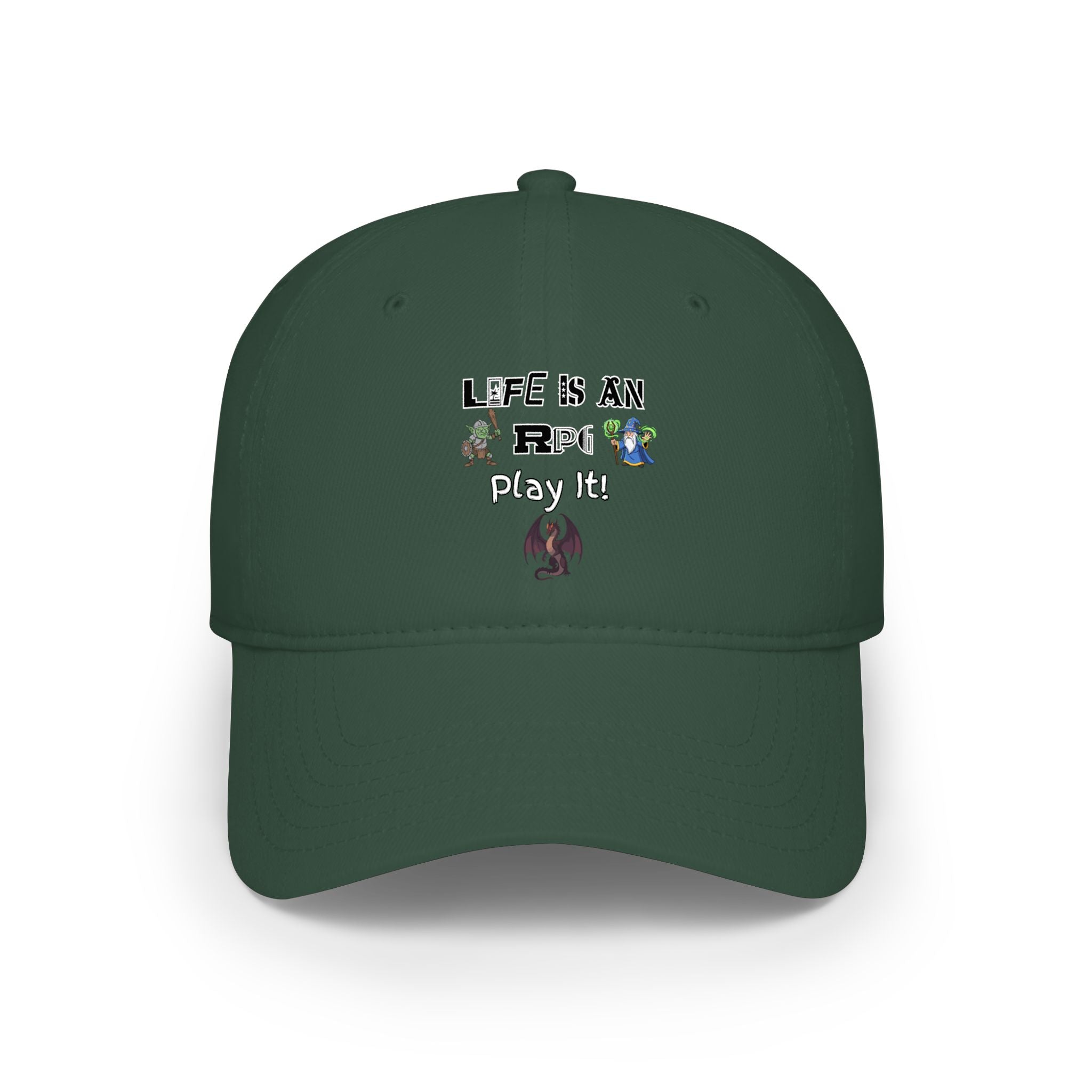 Life Is An RPG Play It! Red Baseball Cap