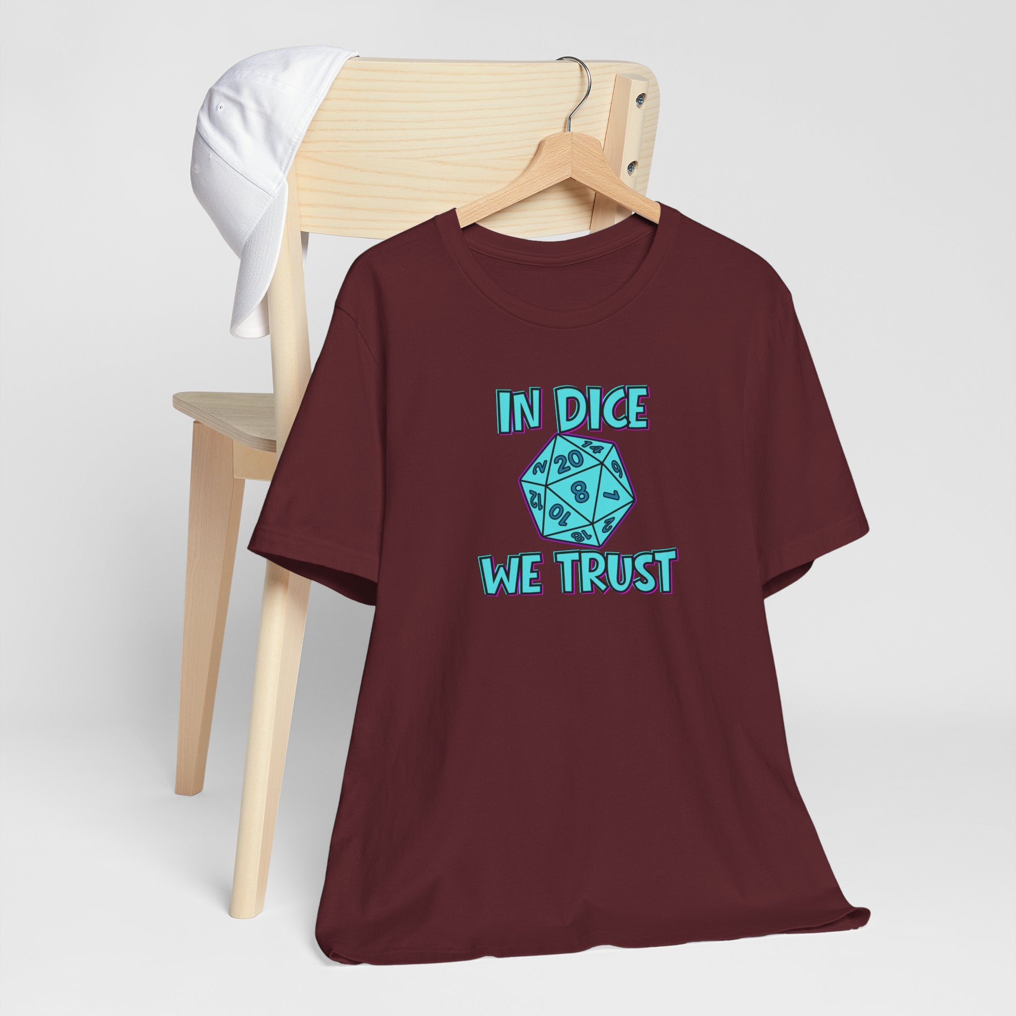 In Dice We Trust D20 T-Shirt — Gamer Dungeons & Dragons Tee