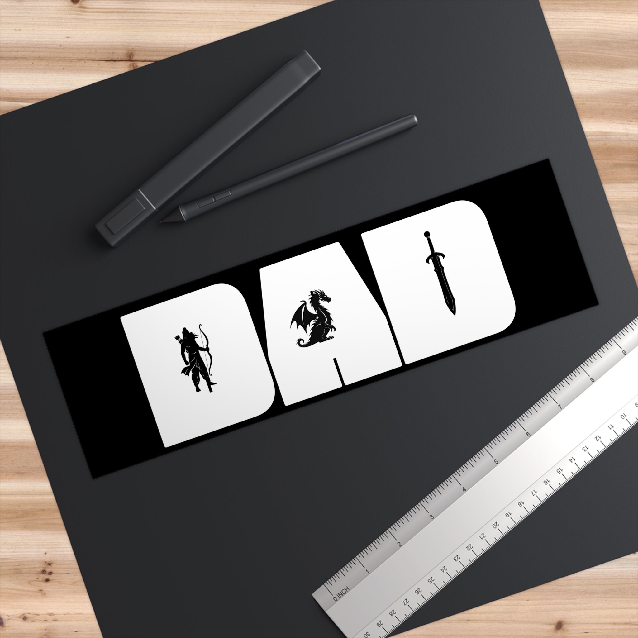 Dad Fantasy Bumper Sticker — RPG Dad D&D Car Decal