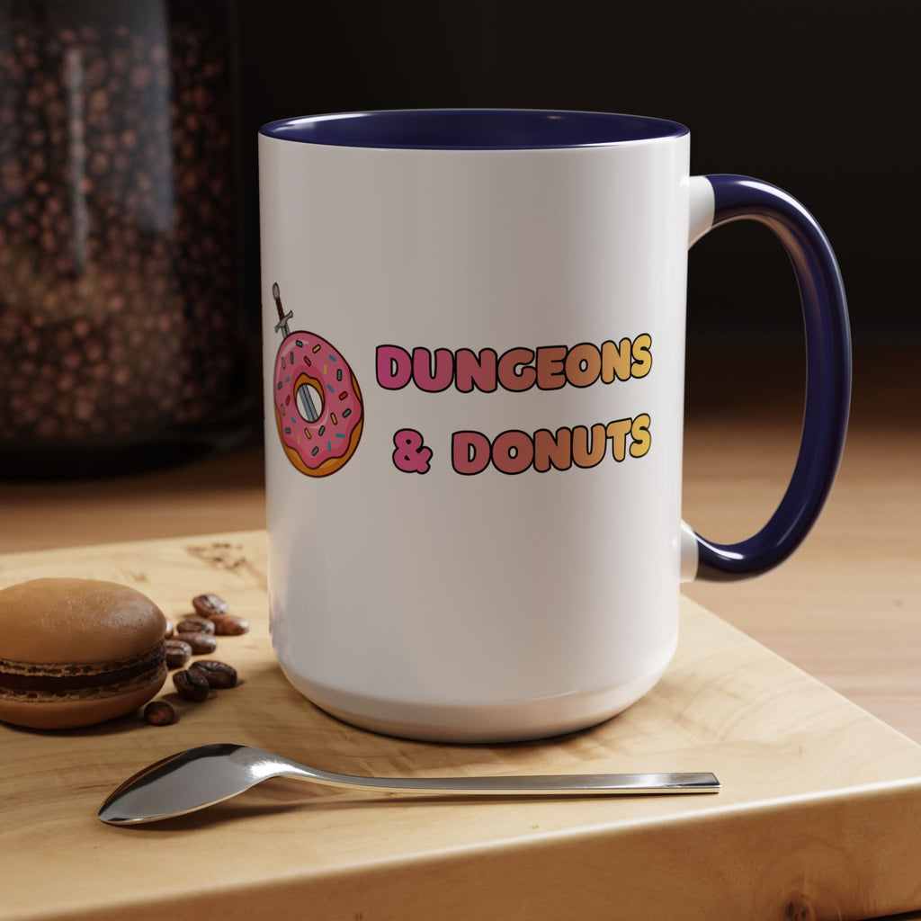 Dungeons & Donuts Accent Coffee Mug 15oz)