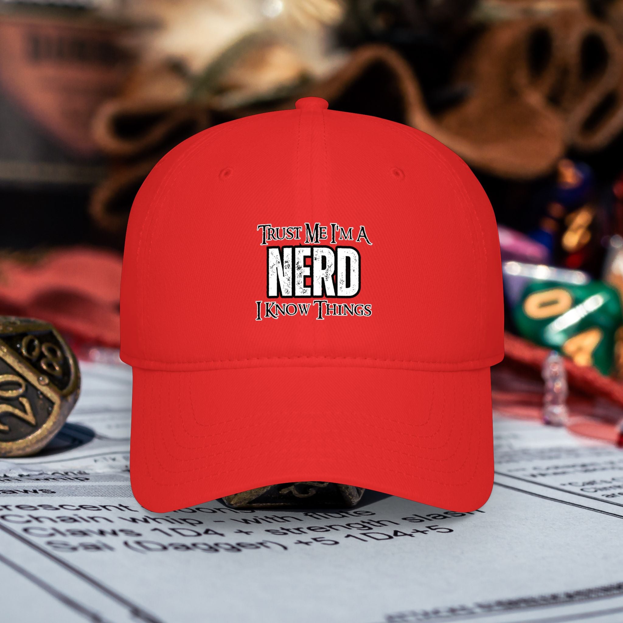 Nerd Gaming Hat — "Trust Me I'm A Nerd, I Know Things" Low-Profile Baseball Hat