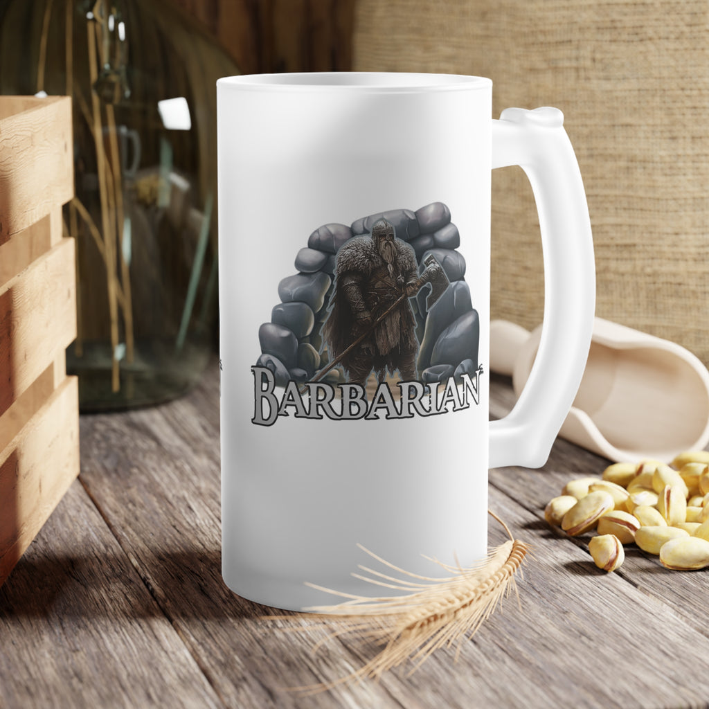 Frosted Beer Mug — D&D Class 'Barbarian'