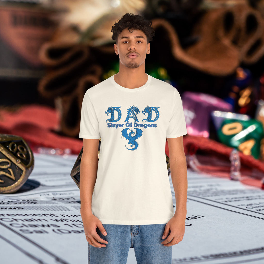 Dad Slayer of Dragons T-Shirt — Funny Father’s Day Dragon Slayer Tee