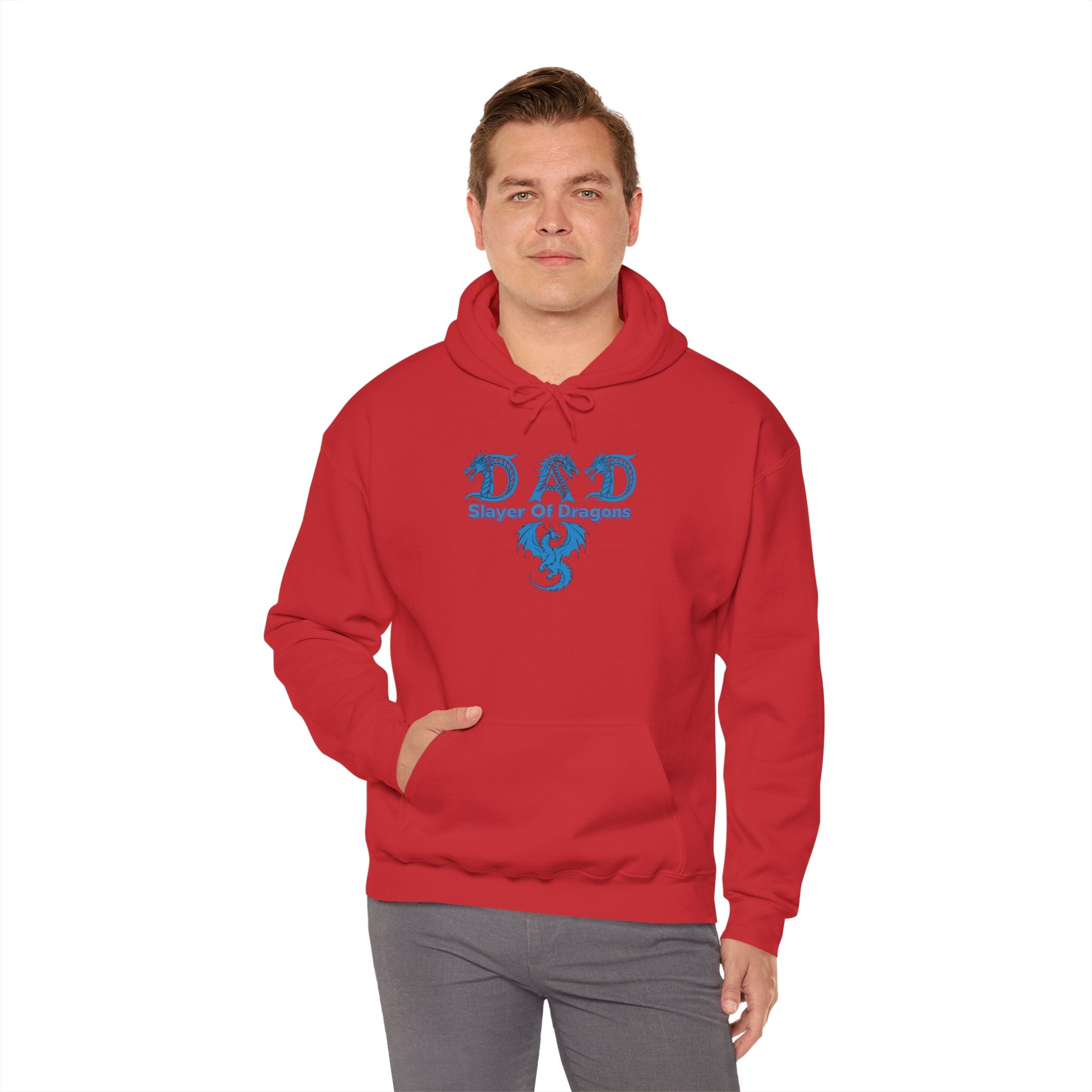 Dad Slayer of Dragons Hoodie — D&D Dad Gift