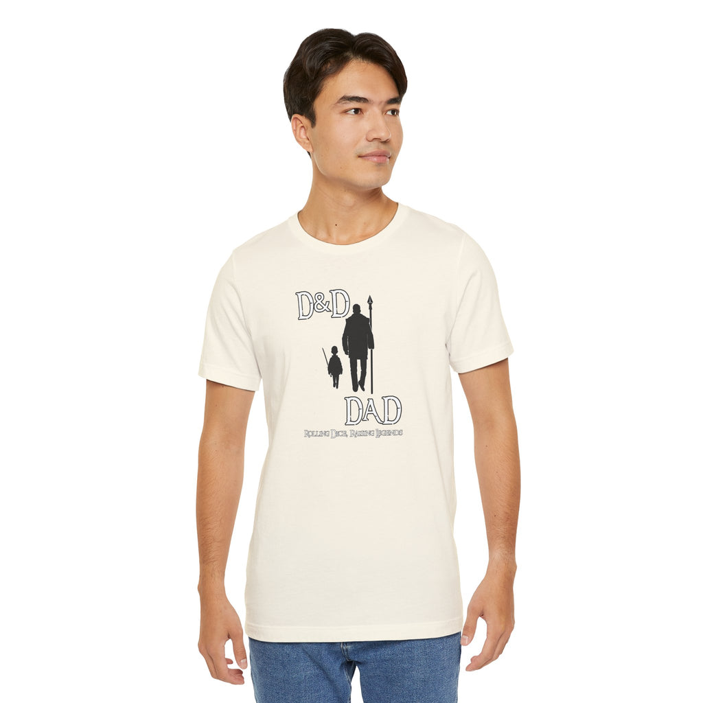 D&D Dad T‑Shirt — Roleplaying Dad Tee (Rolling Dice, Raising Legends)
